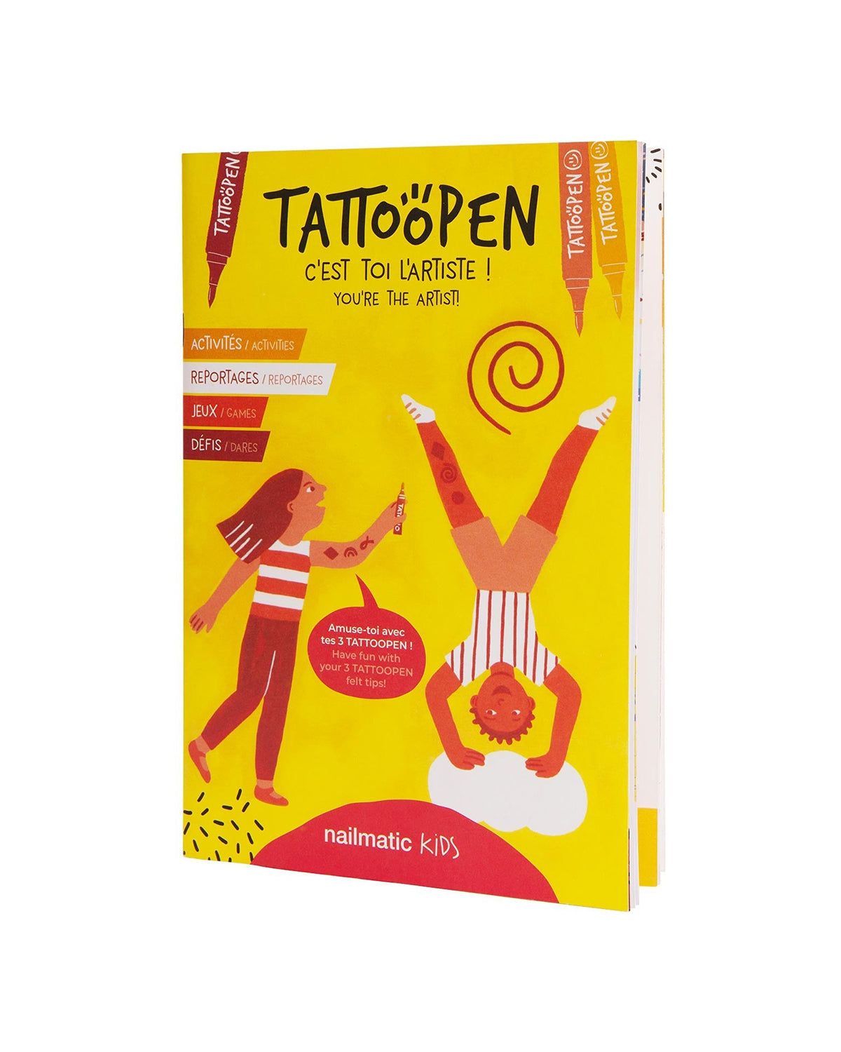 Tattoo Pen Set For Kids Art