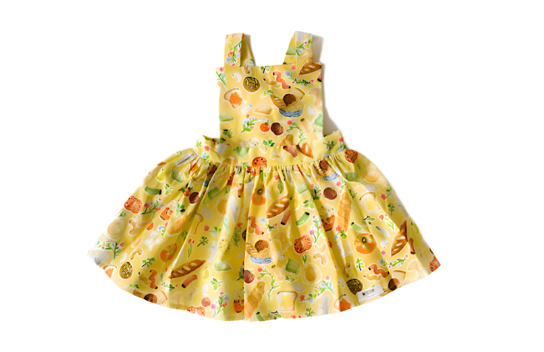 Baby Pinafore Dress In Carbo Load