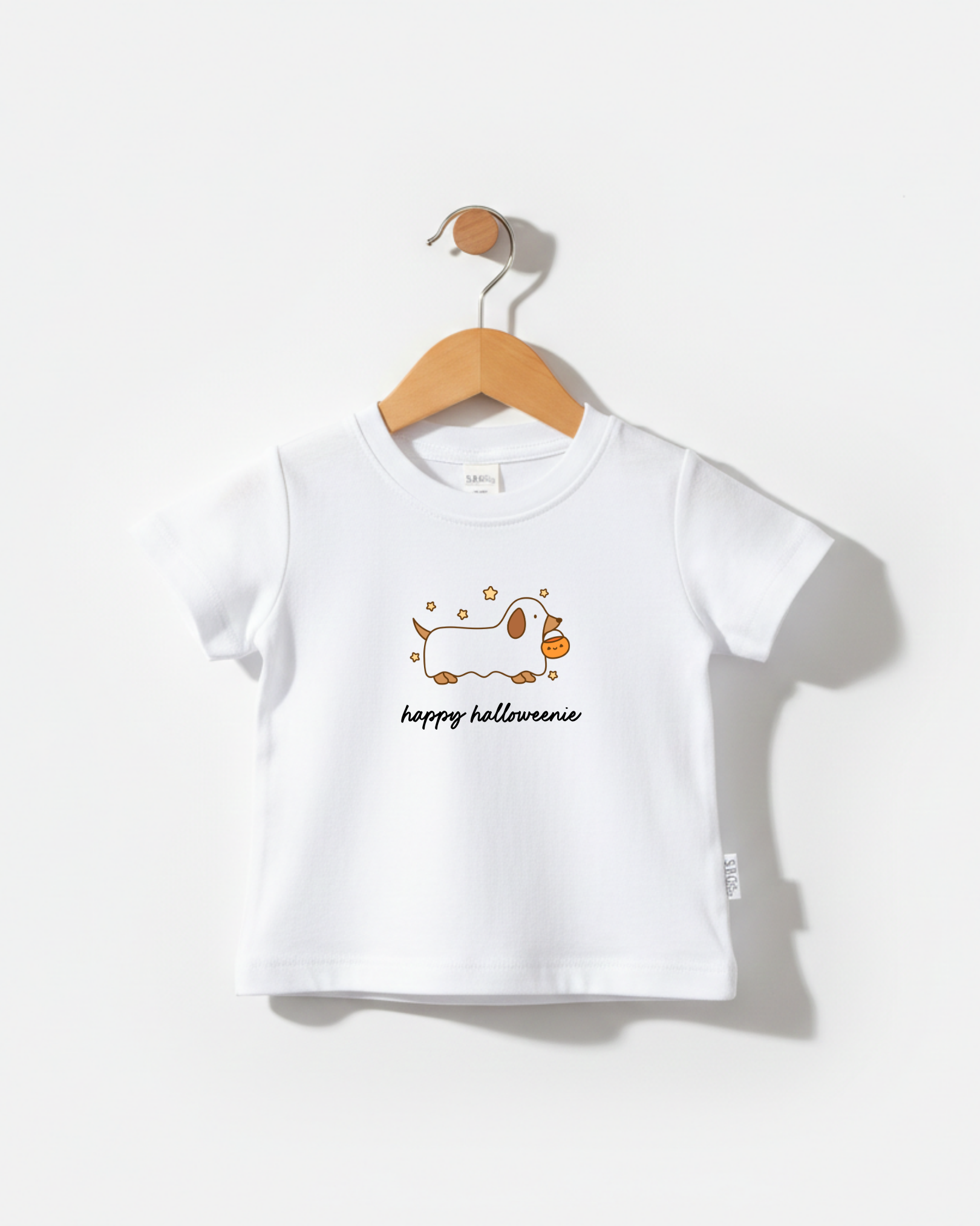 Happy Halloweenie Weenie Dog Kids Tee Or Sweatshirt
