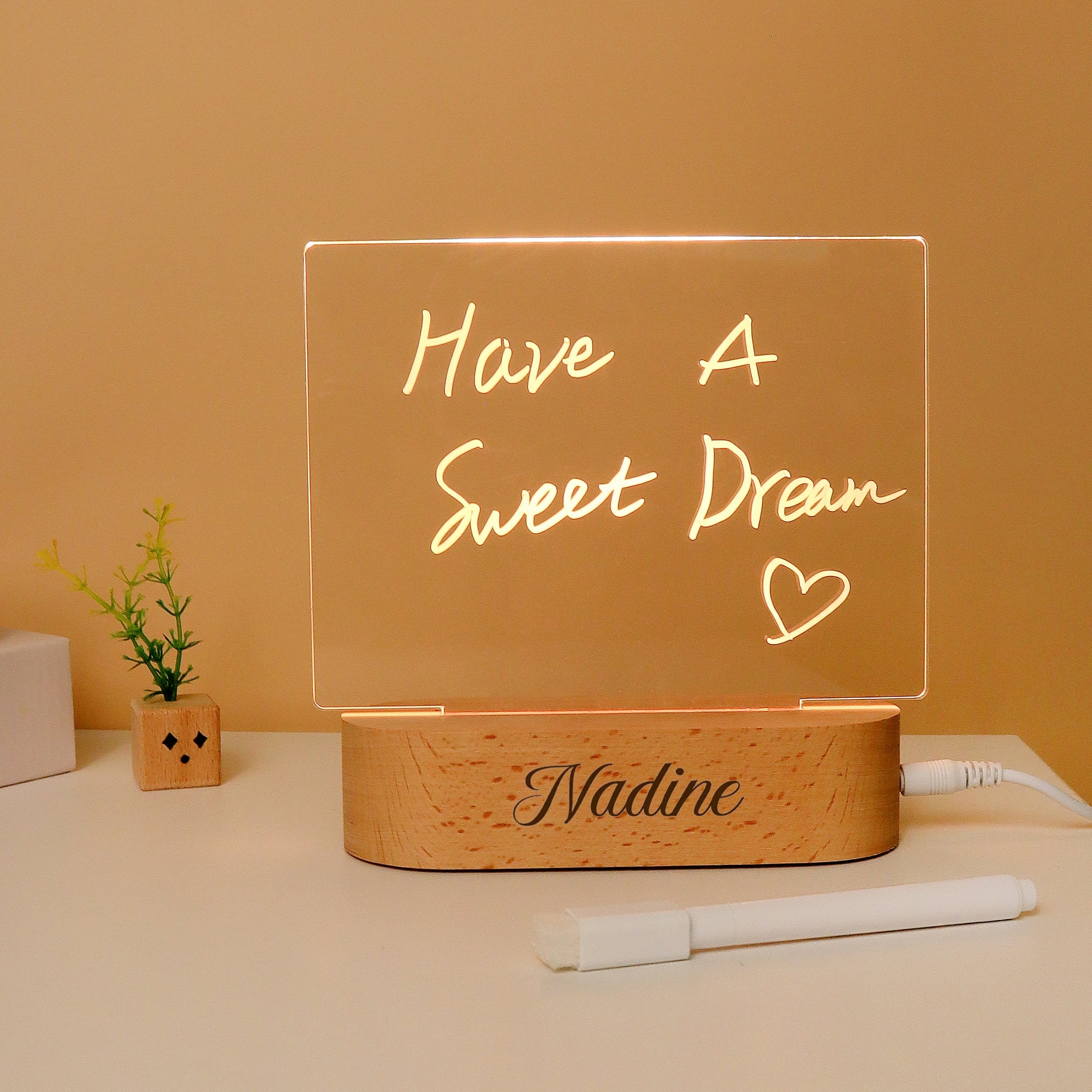 Led Writing Board – Reusable Message & Reminder Light Board