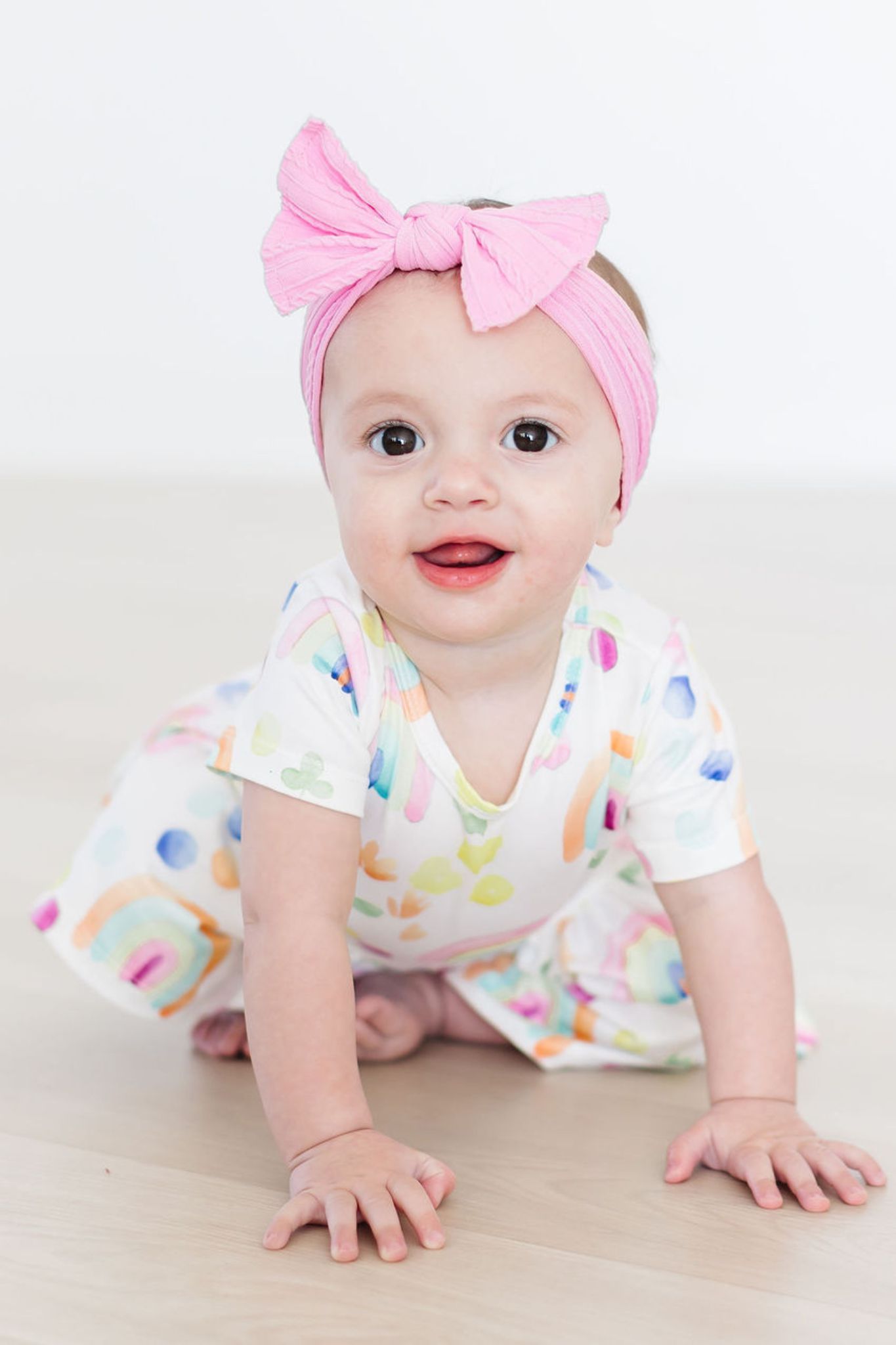 Watercolor Rainbows S/s Twirl Bodysuit