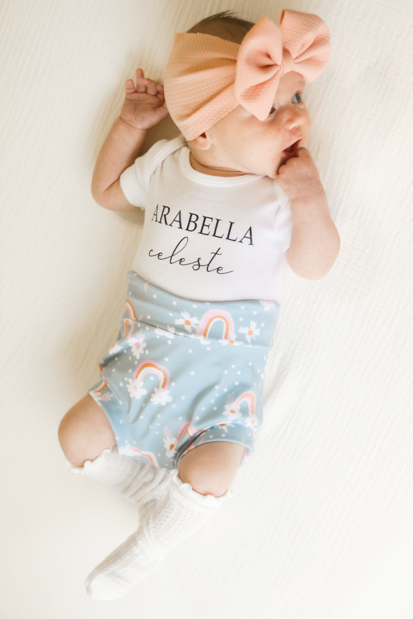 Blue Rainbow Personalized Bummies Set