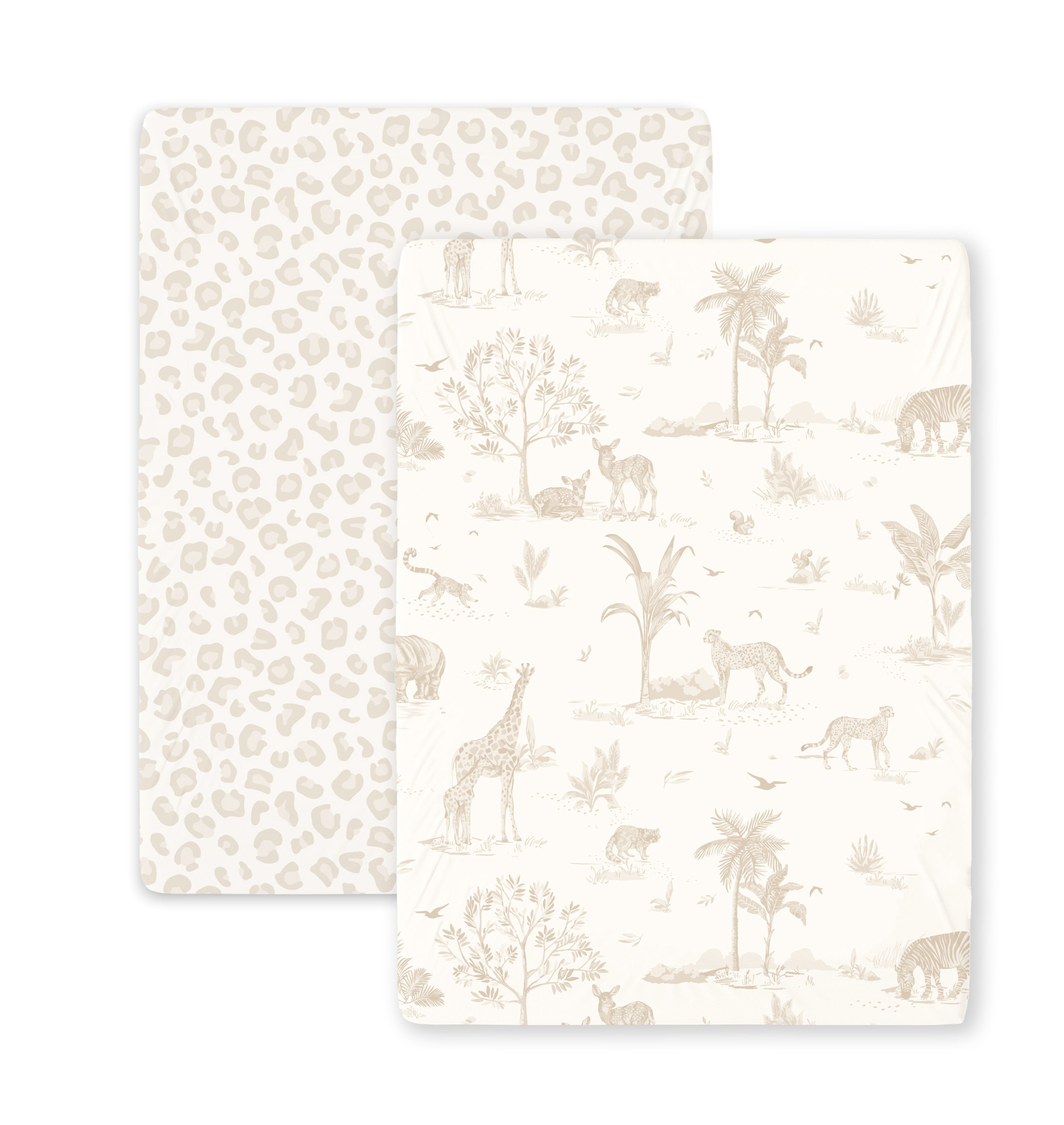 Organic Mini Crib Sheet - Safari & Wild