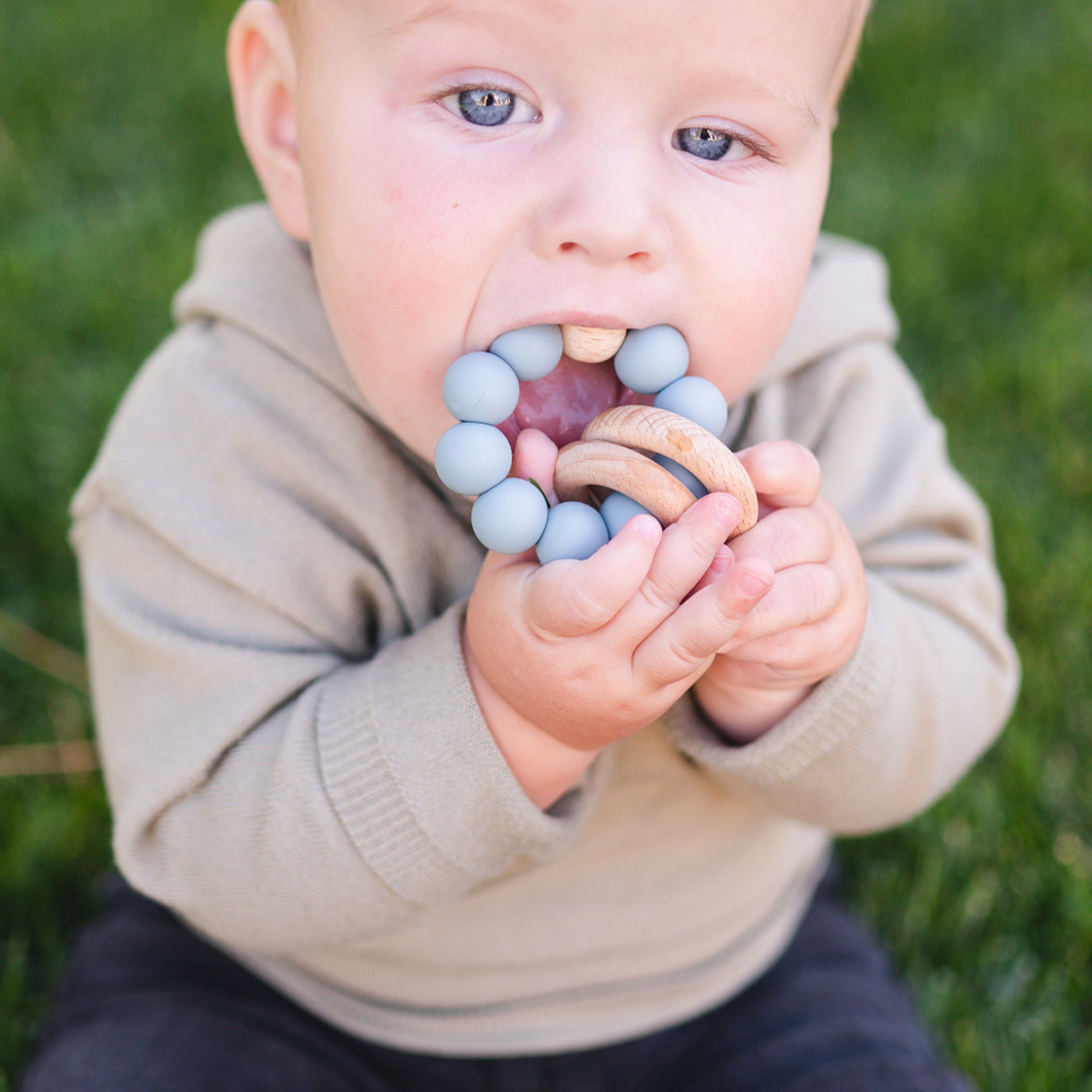 Sage Teething Ring