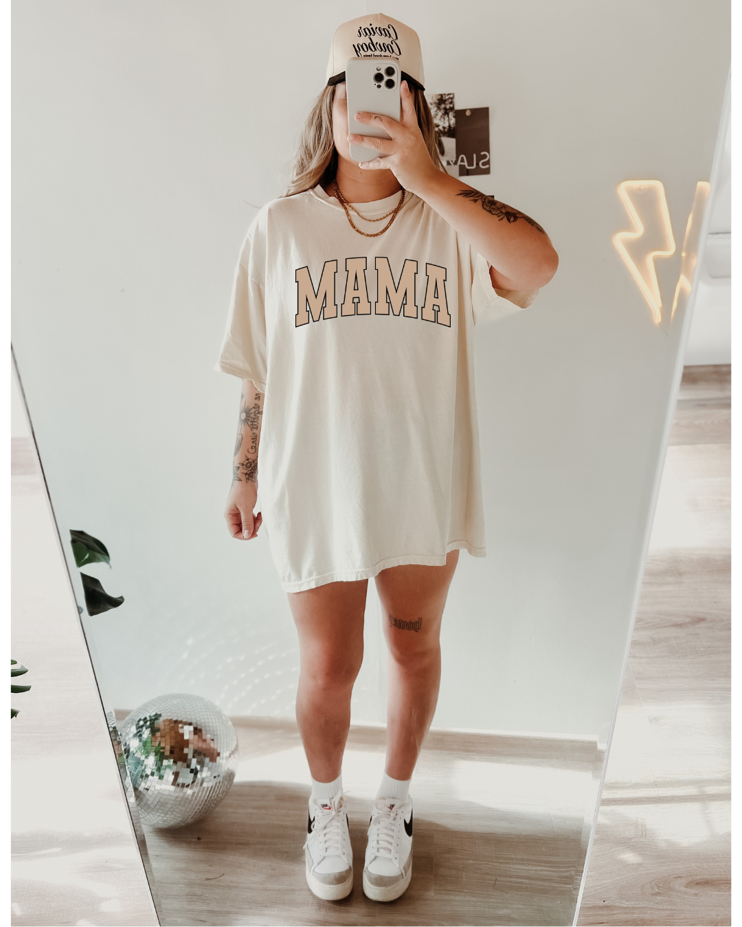 Mama Classic Collegiate Style Varsity Tee