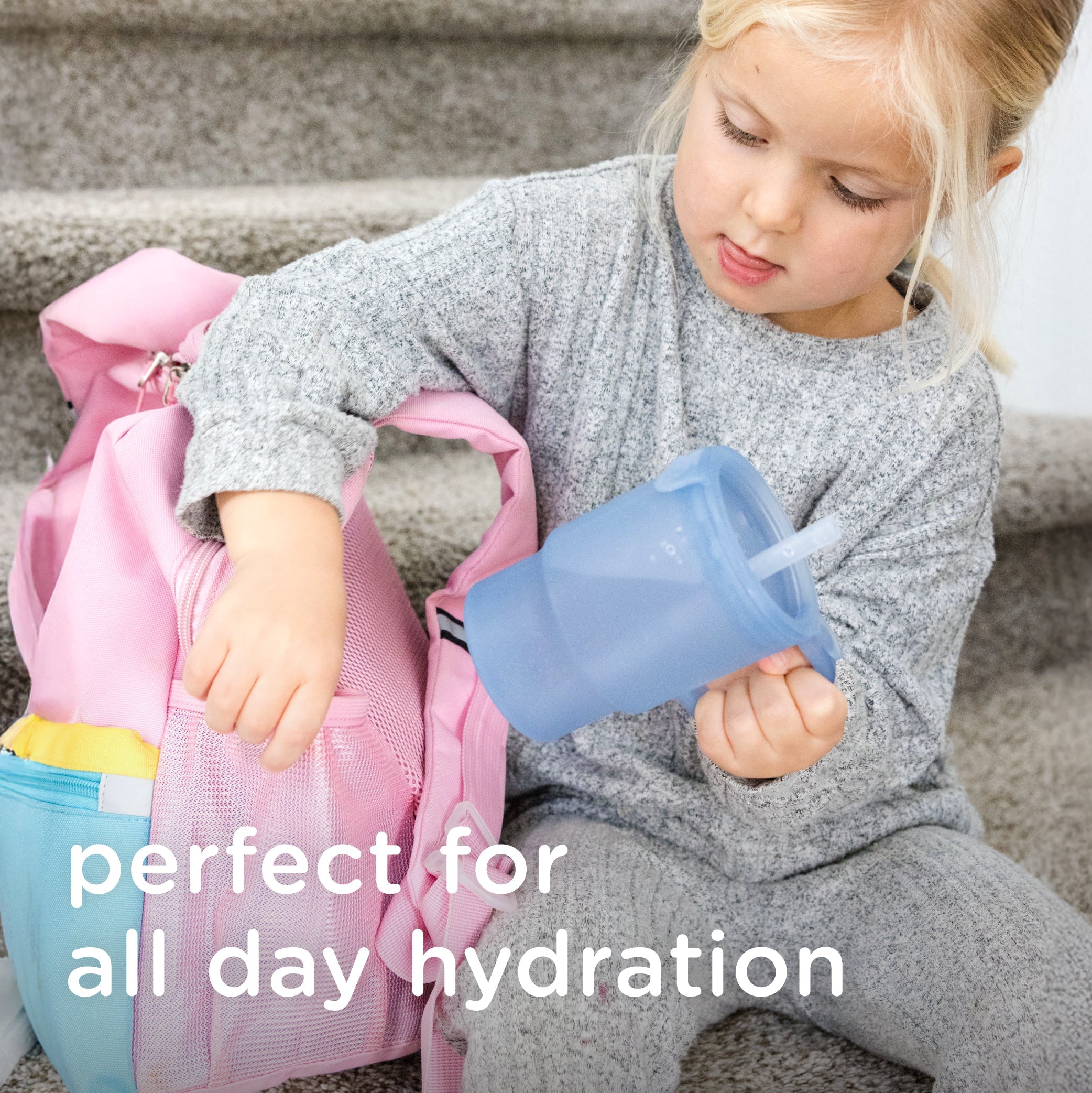 Silicone Tumbler With Straw For Big-kid Drinks (11oz)