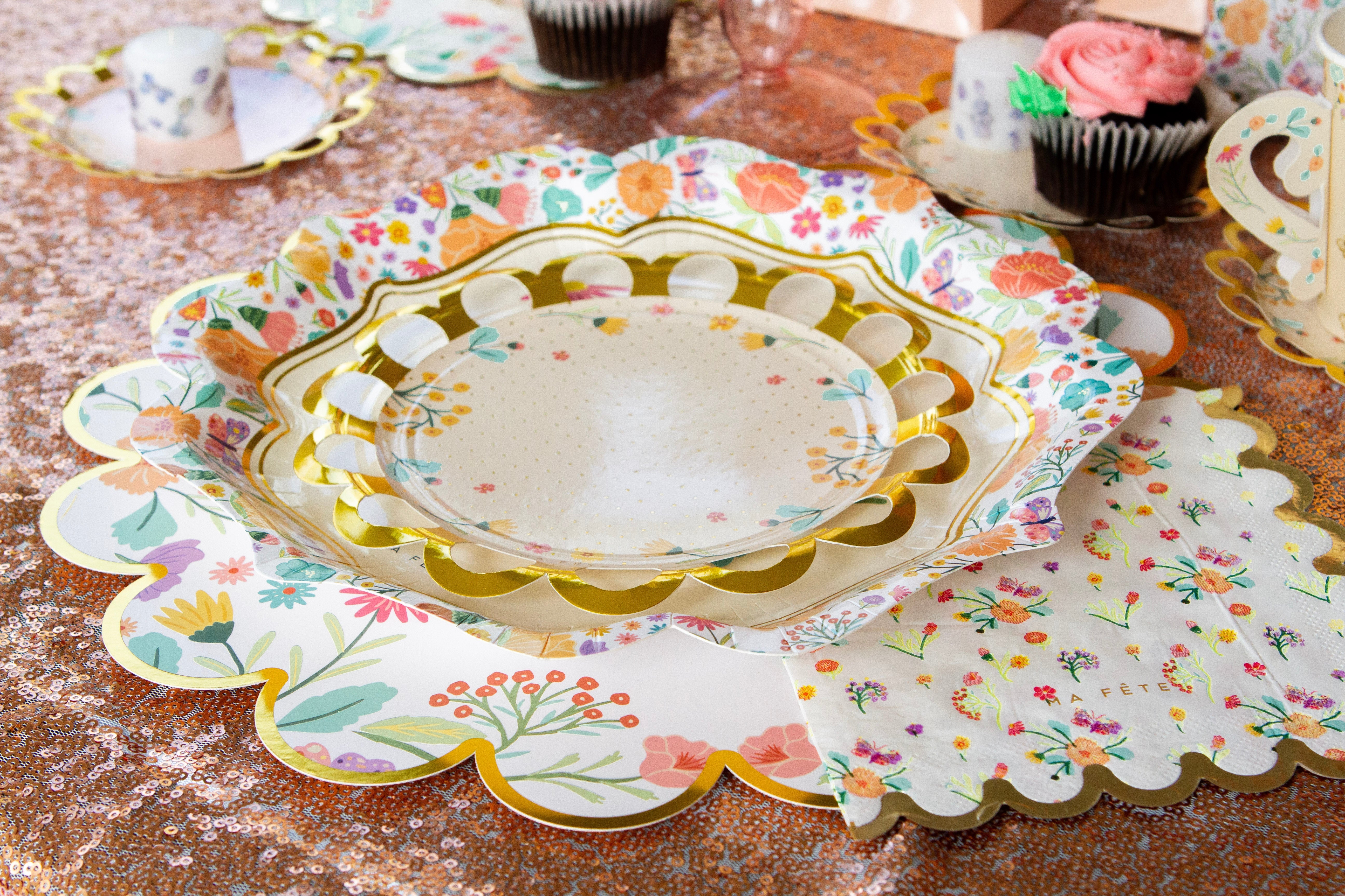 Tea Party Dessert Plates (8)