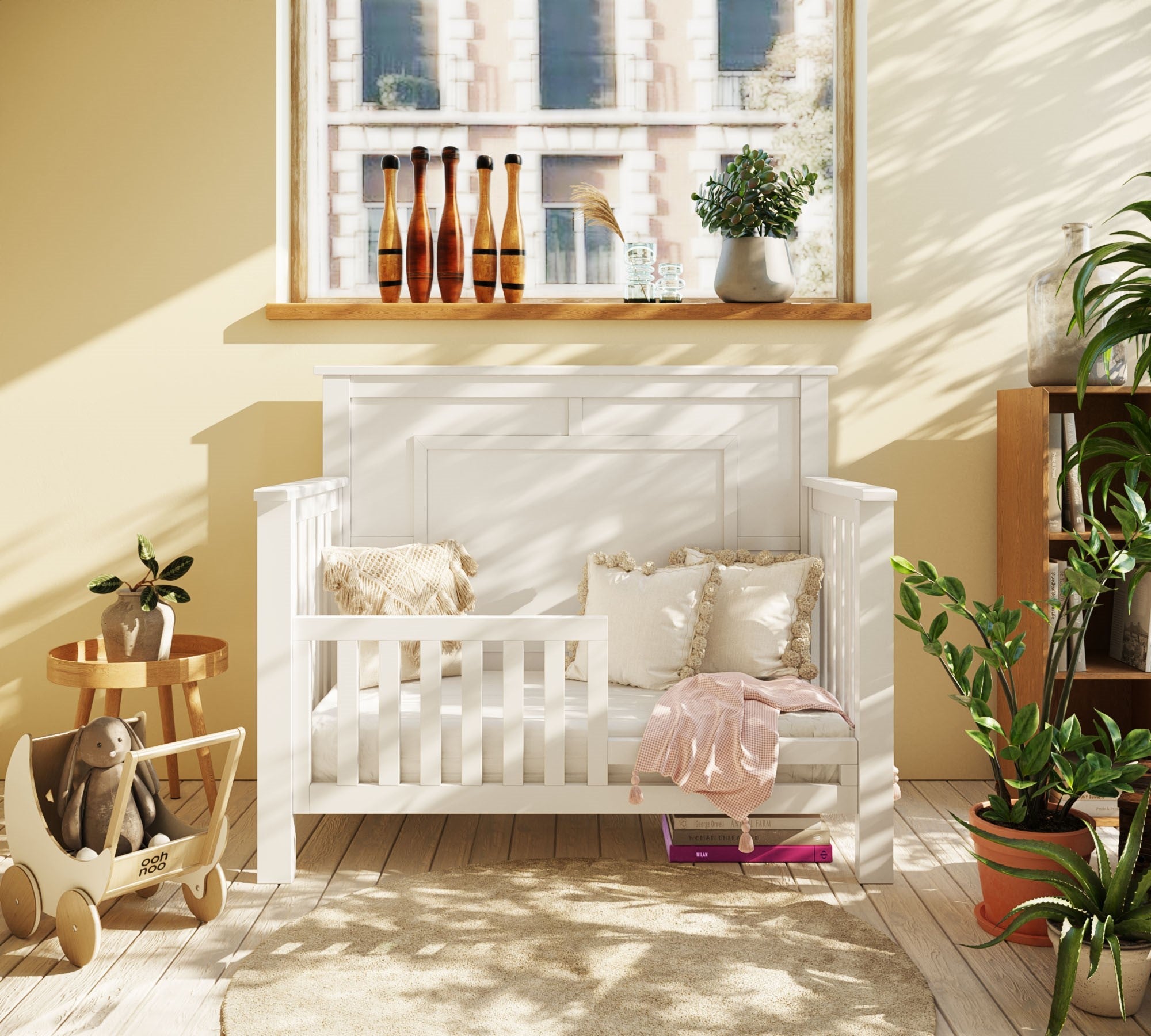 "just White" Og 4-in-1 Convertible Crib