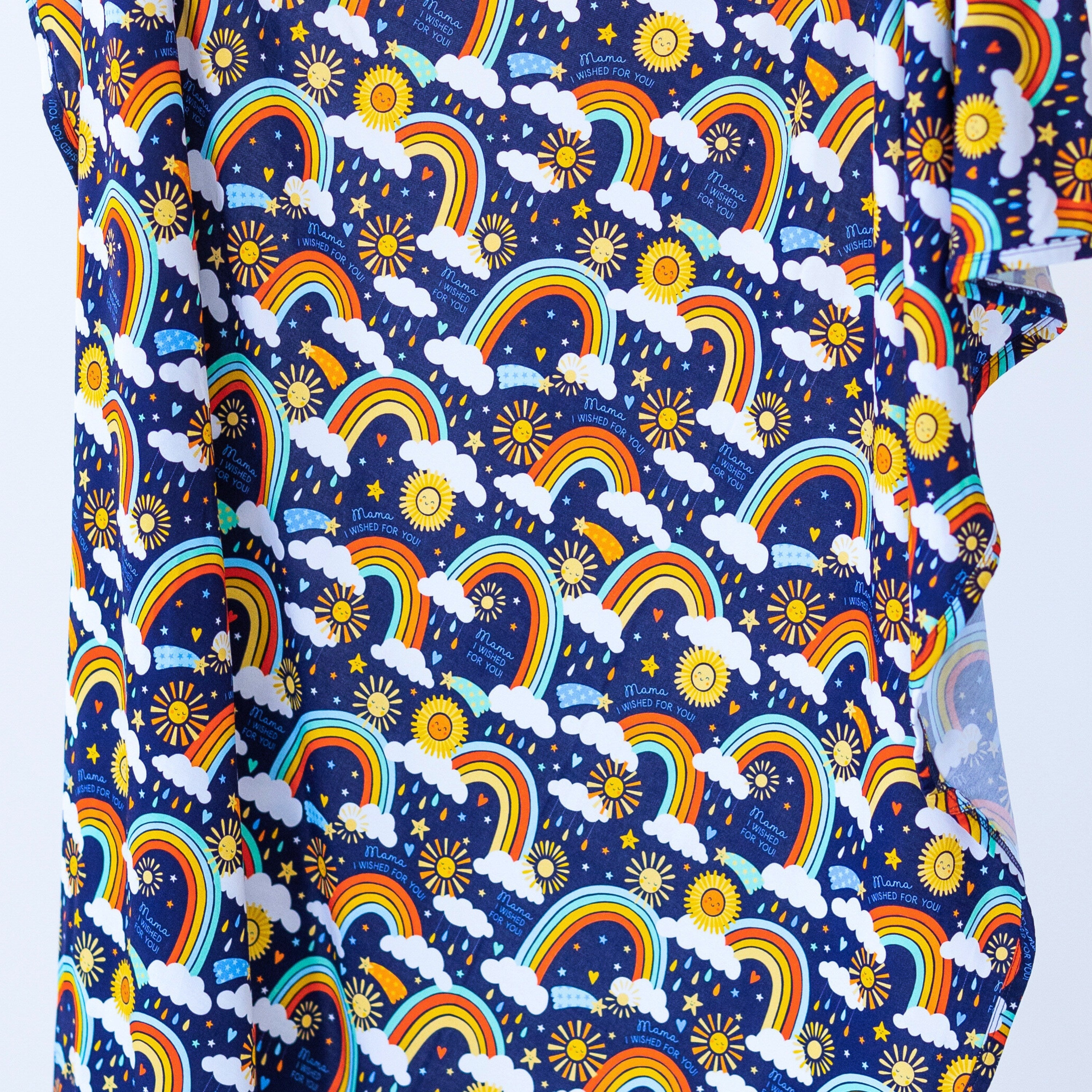 The Forever Swaddle Blanket | Here Comes The Sunshine (blue)