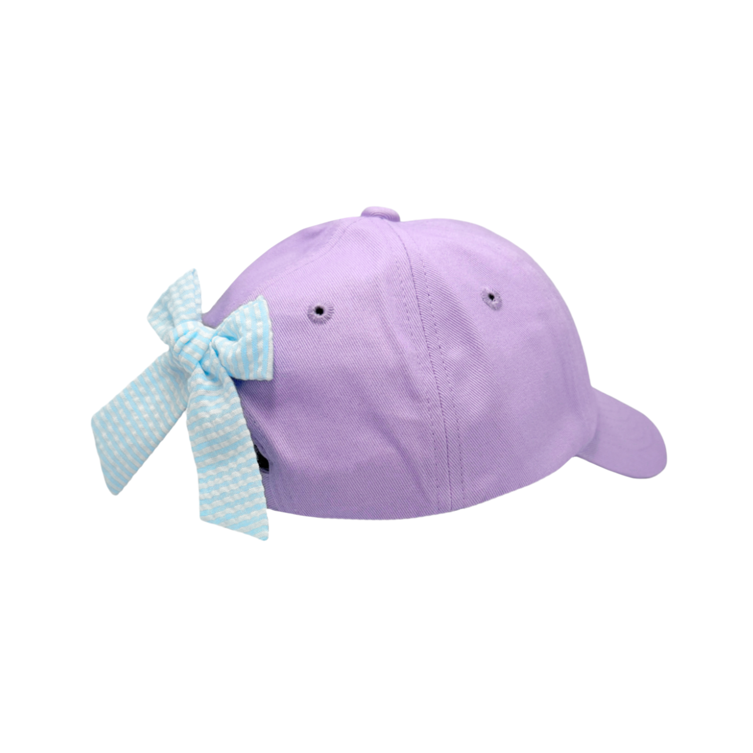 Lavender Mermaid Bow Baseball Hat (youth)