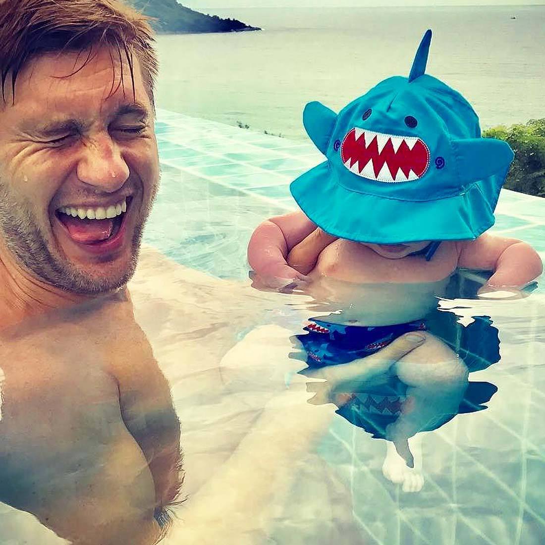 Baby Swim Diaper & Sun Hat Set - Sherman The Shark