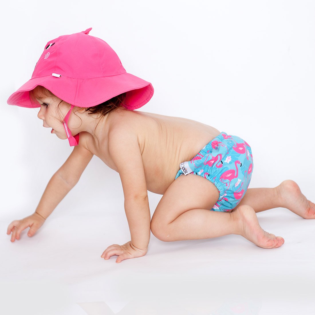 Baby Swim Diaper & Sun Hat Set - Franny The Flamingo