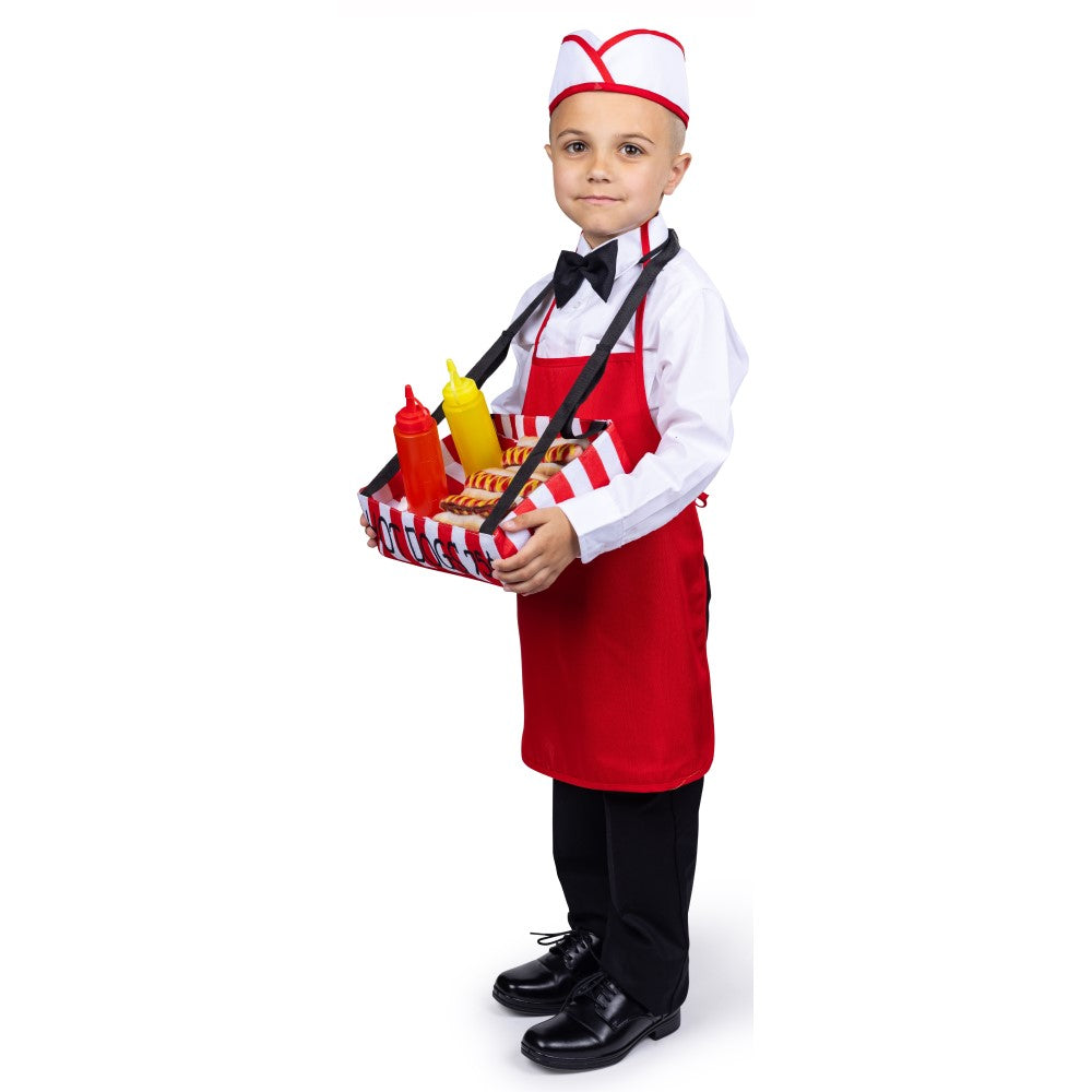 Hot Dog Vendor Costume - Kids