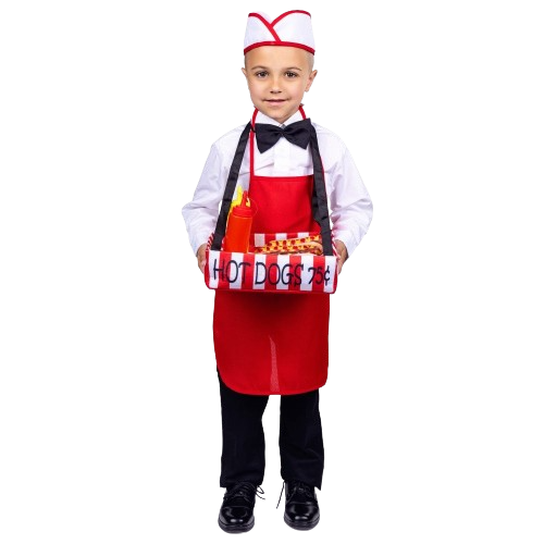 Hot Dog Vendor Costume - Kids