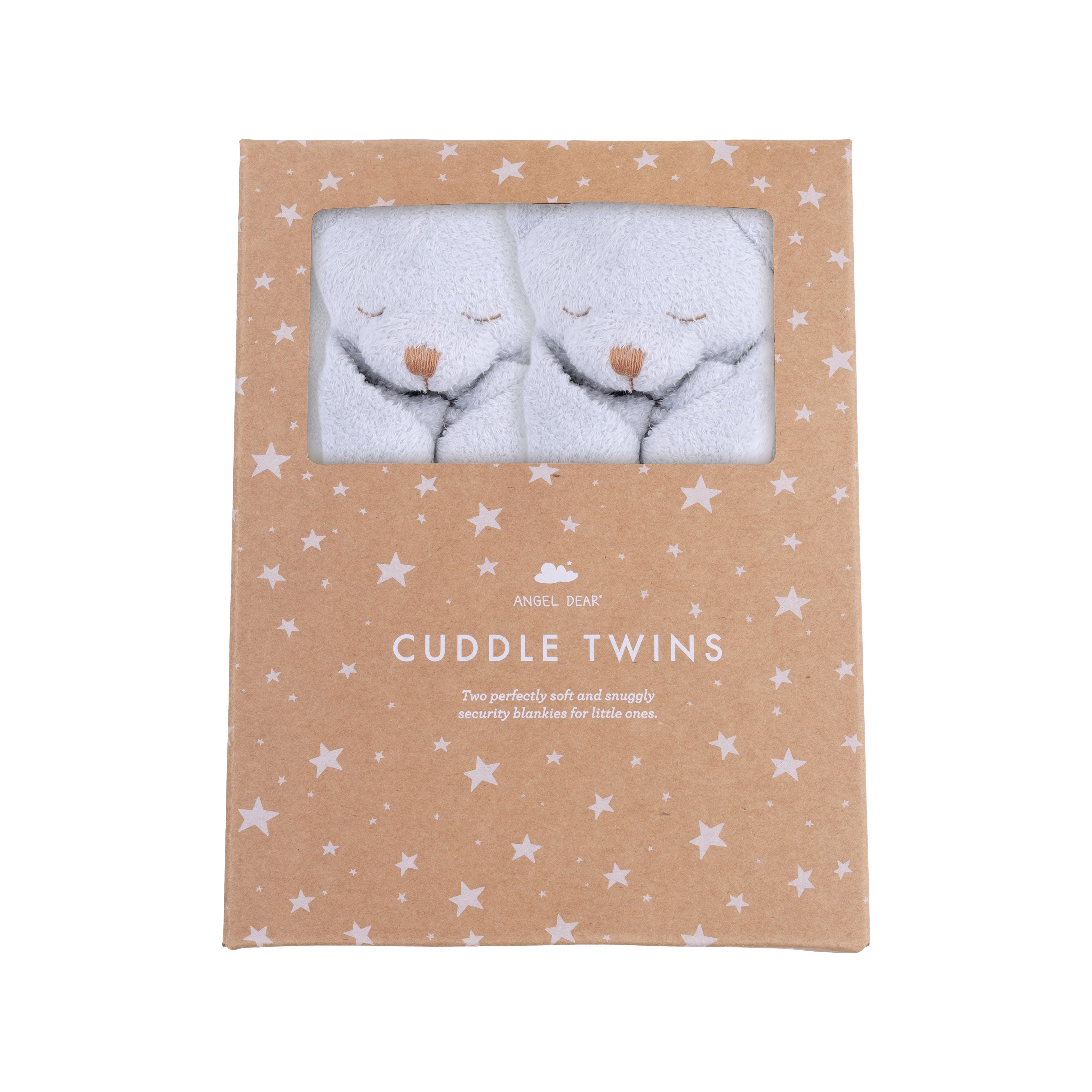 Cuddle Twins - Grey Bear Blankie
