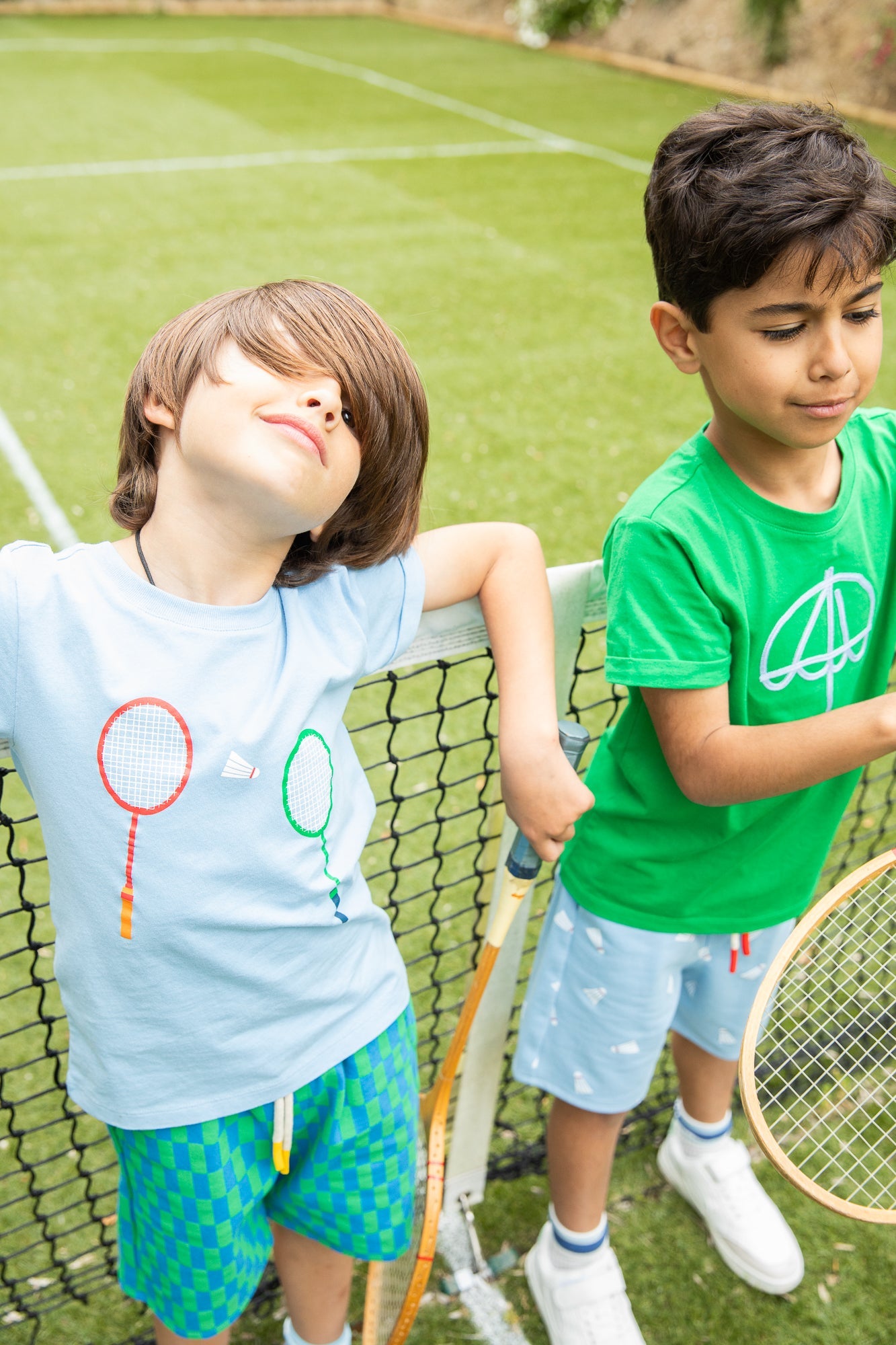 Recycled Cotton Badminton Kid T-shirt