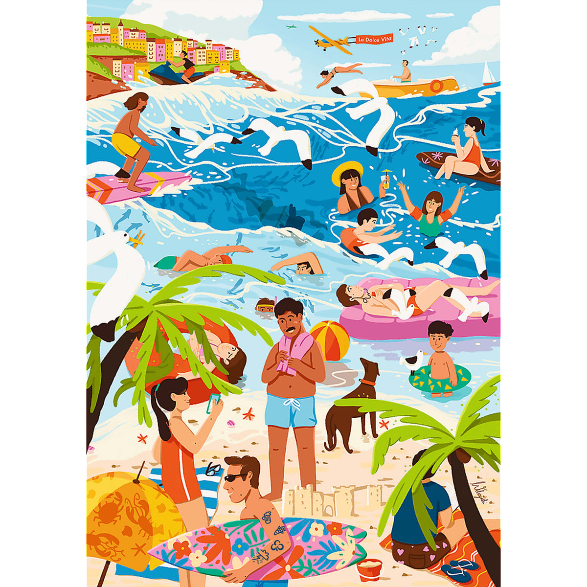 Premium Plus The Art Of Colour: In The Heat Of The Holiday Season 1000 Piece Puzzle