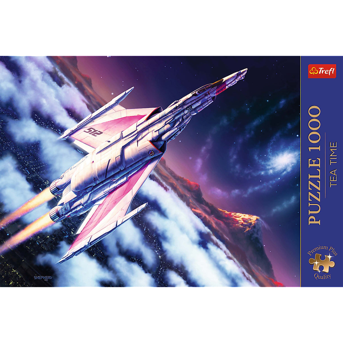 Premium Plus Tea Time: Flight Into Space 1000 Piece Puzzle