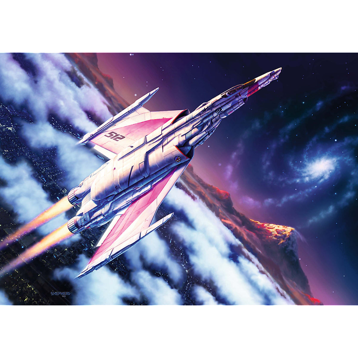 Premium Plus Tea Time: Flight Into Space 1000 Piece Puzzle