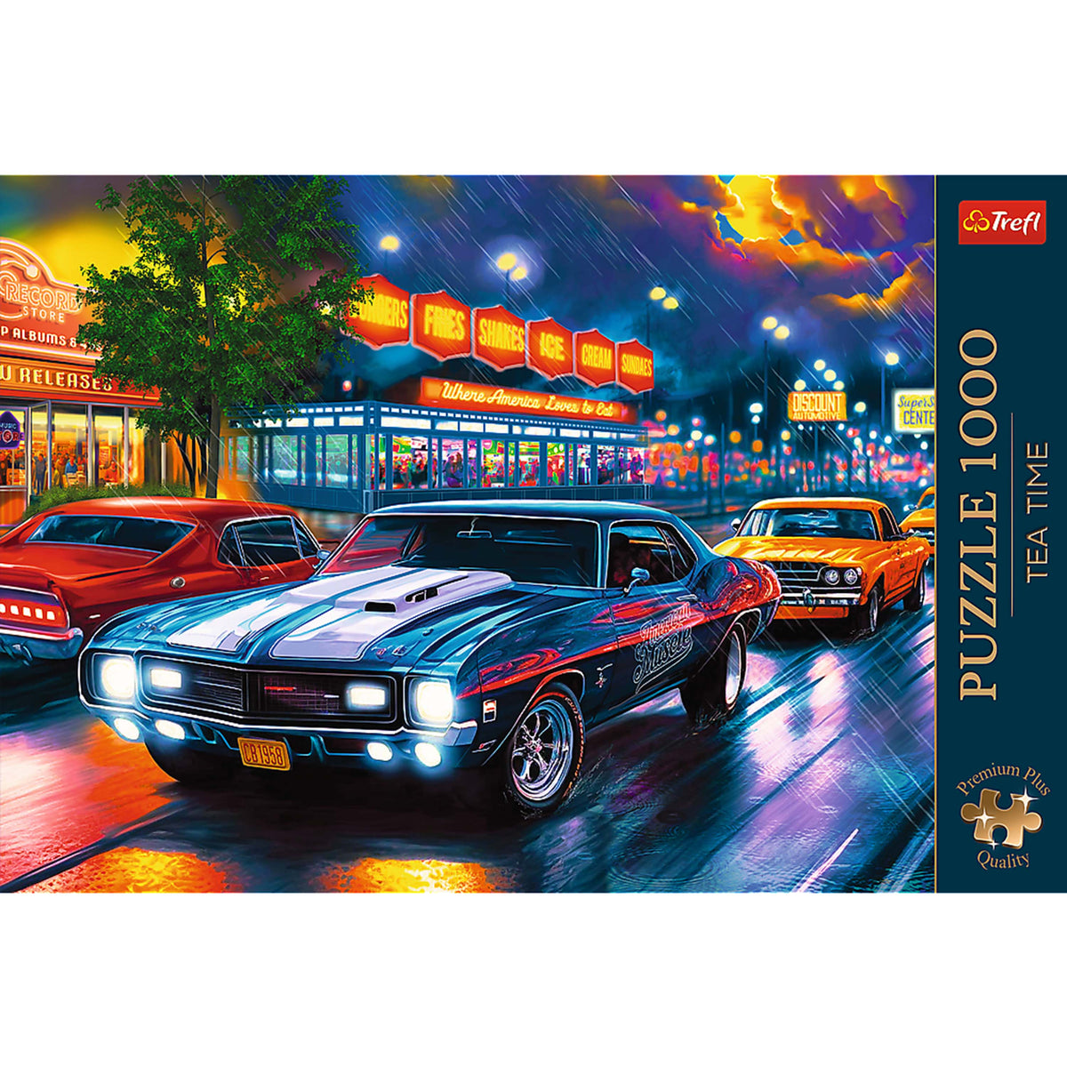 Premium Plus Tea Time: Night Drive 1000 Piece Puzzle