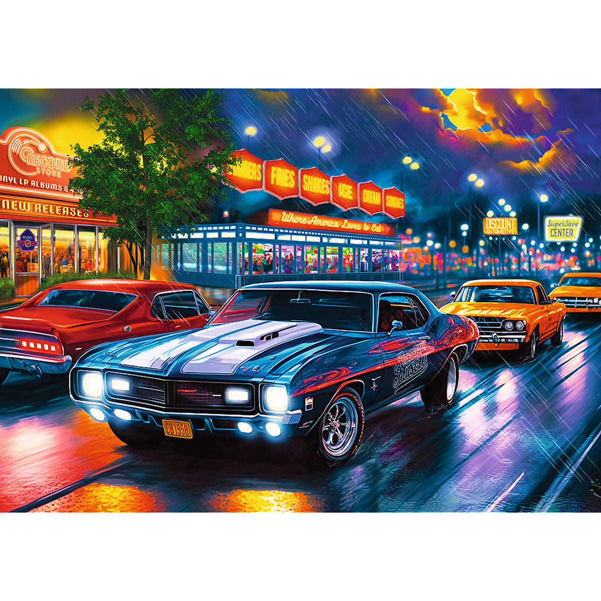Premium Plus Tea Time: Night Drive 1000 Piece Puzzle