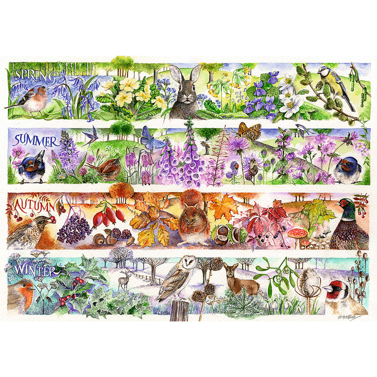 Premium Plus Tea Time: Four Seasons 1000 Piece Puzzle