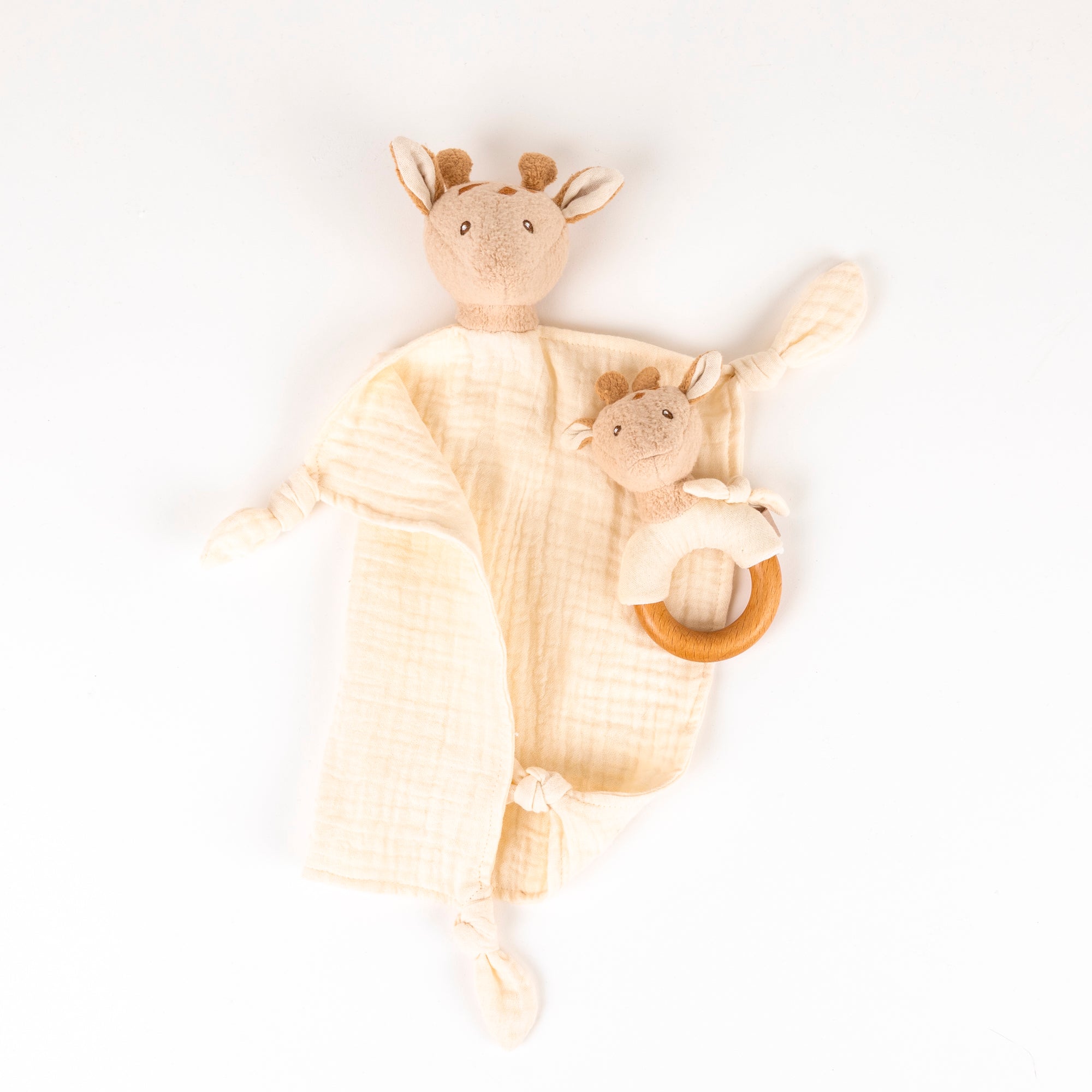 Leonie the Giraffe Doudou + Rattle Gift Set