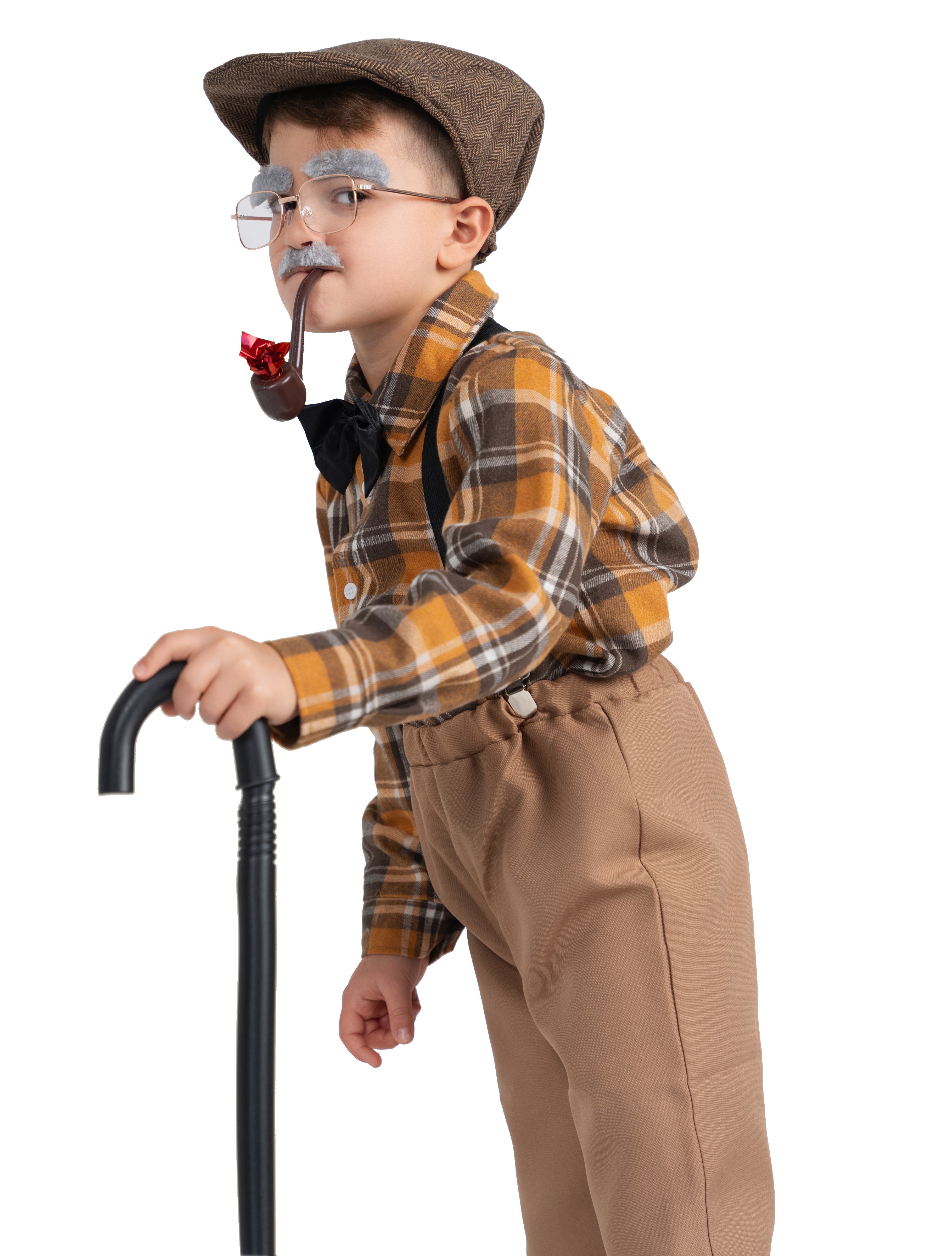 Old Man Grandpa Costume - Kids