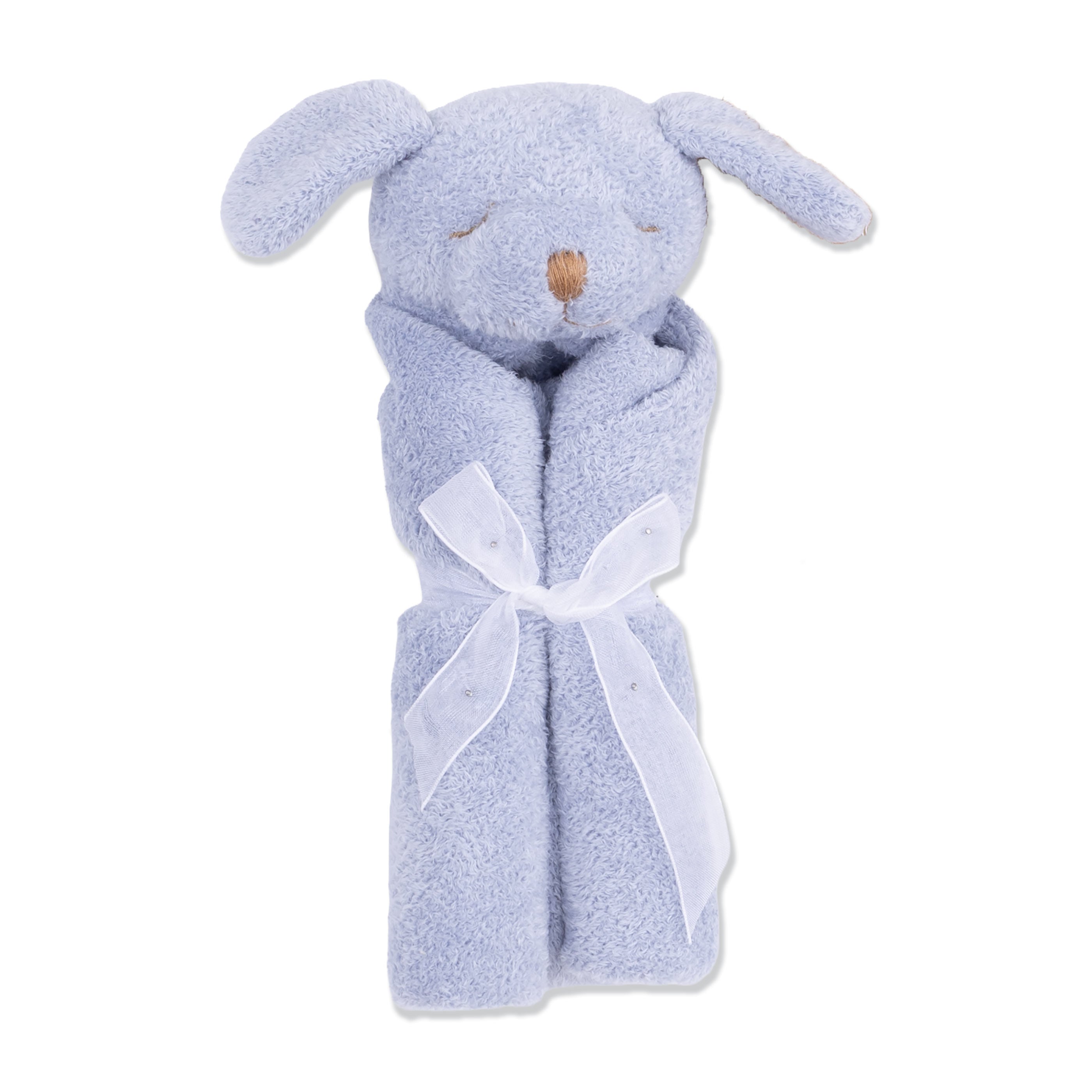 Dusty Blue Puppy Blankie