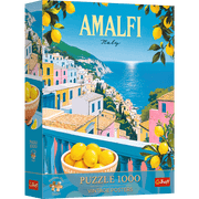 Premium Plus Vintage Poster: Amalfi, Italy 1000 Piece Puzzle