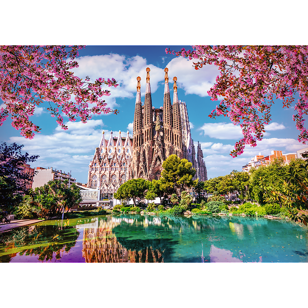 Premium Plus - Sagrada Familia, Barcelona Spain 1000 Piece Puzzle
