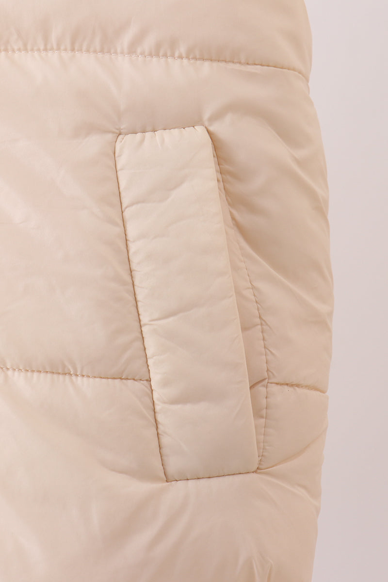 Cream Mom&me Puffer Vest