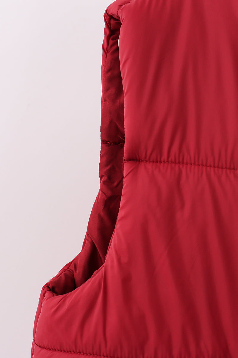 Maroon Mom&me Puffer Vest