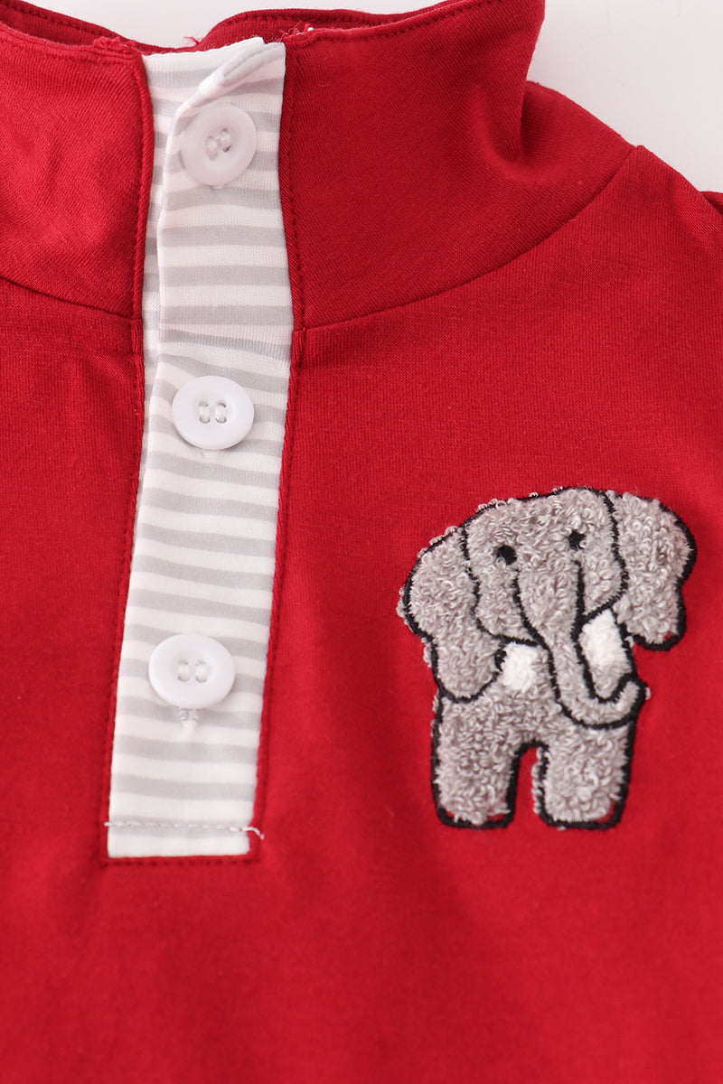 Alabama Stripe Elephant French Knot Pants Set