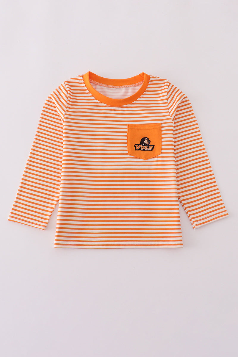 Tennessee Applique Stripe Top