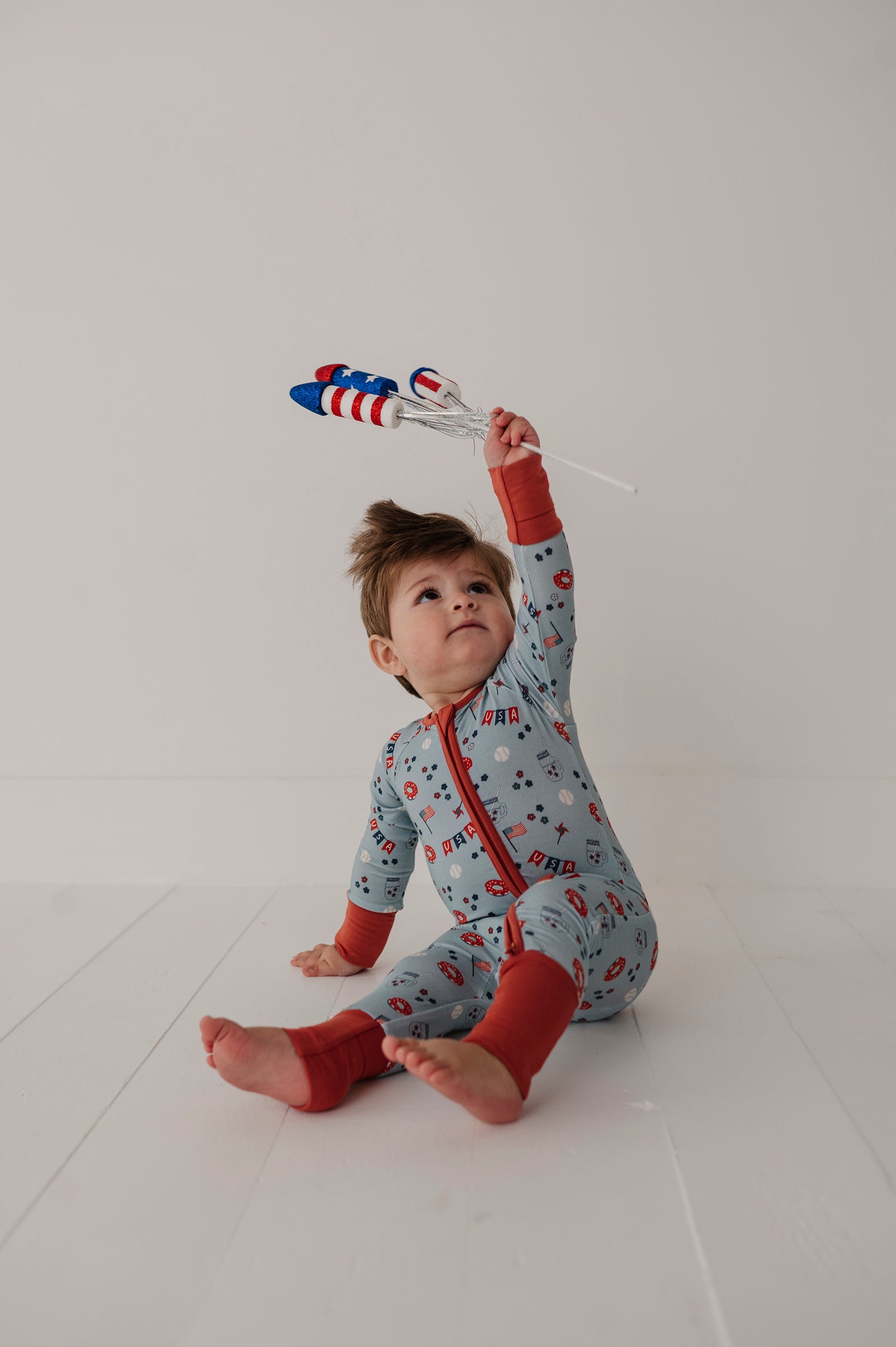 Baby Girl Long Sleeve Zip Romper In Summer Usa