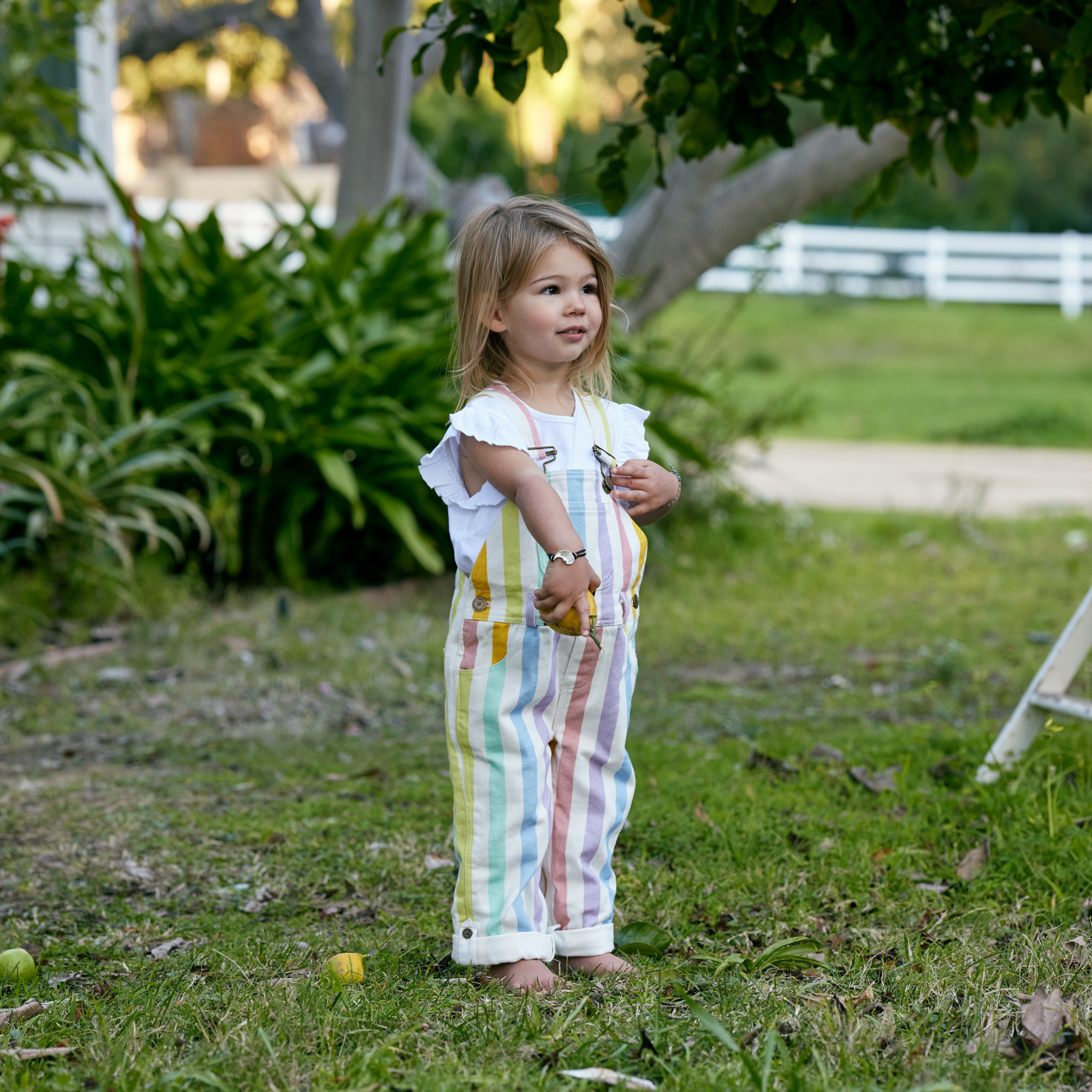 Classic Wide Stripe Dungarees - Multicolour