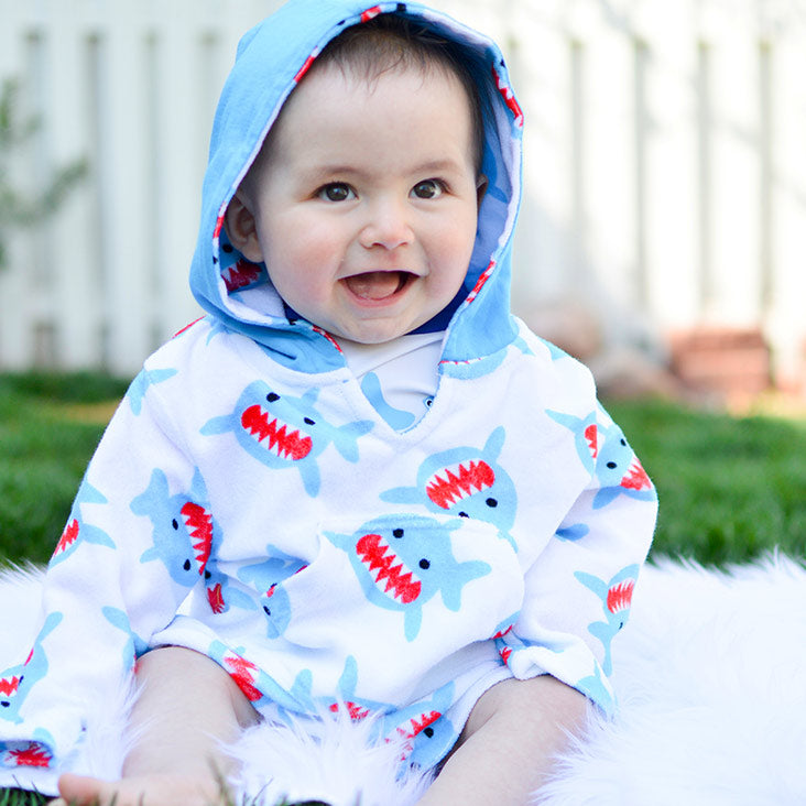 Baby Terry Swim Coverup - Sherman The Shark