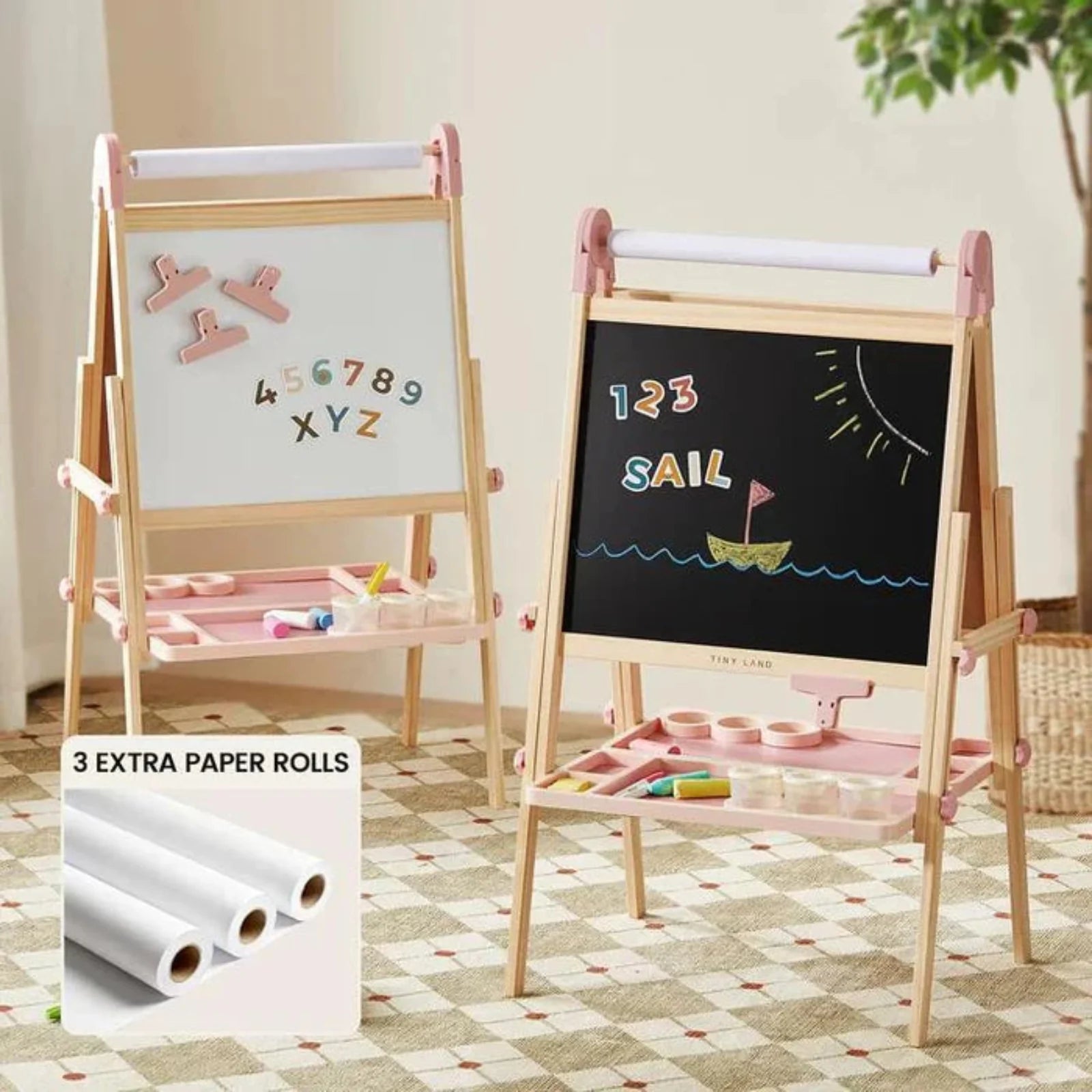 ® Pink Magnitales Easel & Paper Roll Set