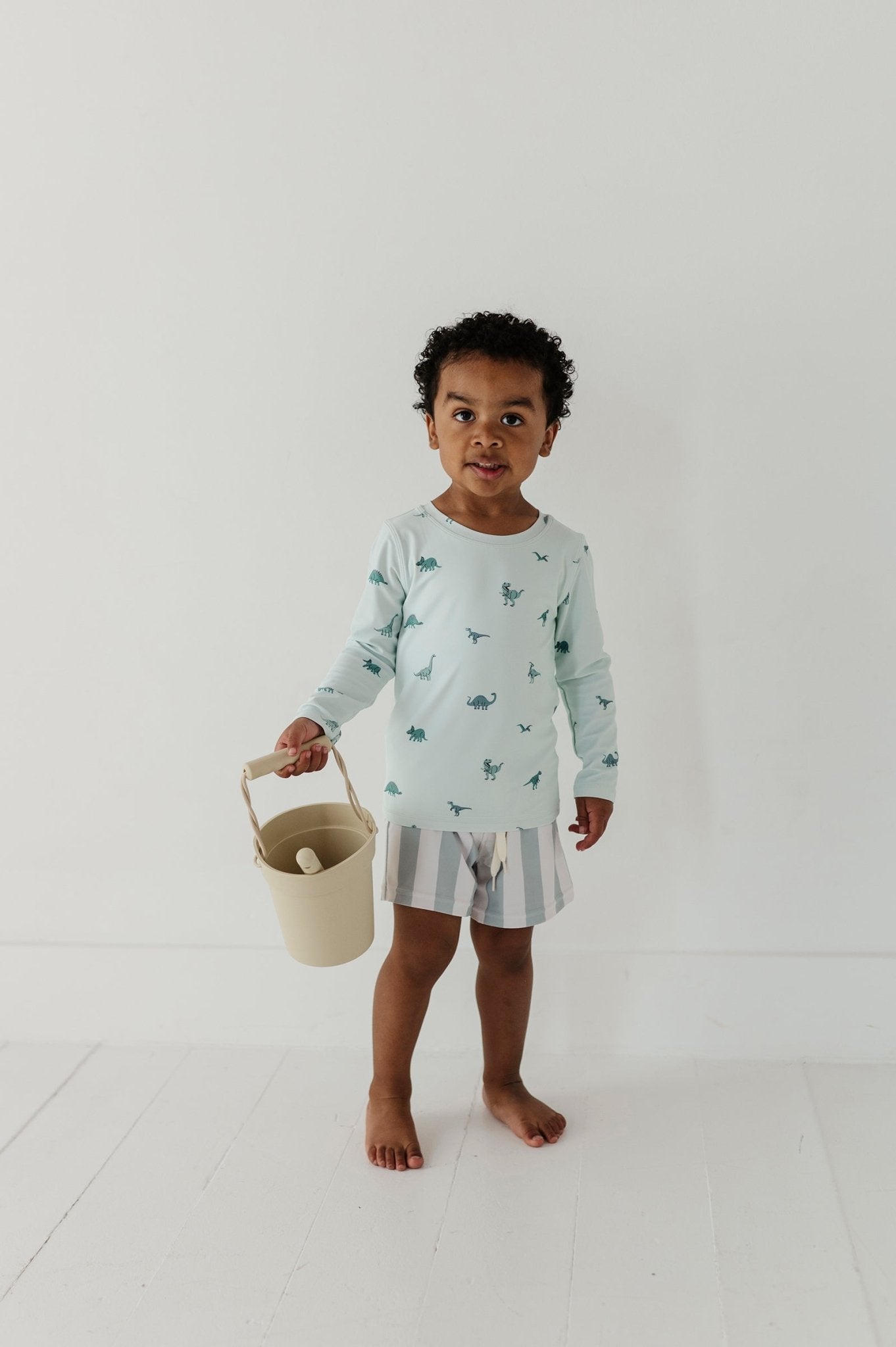 Boys Swim Shorts In Dinosaur