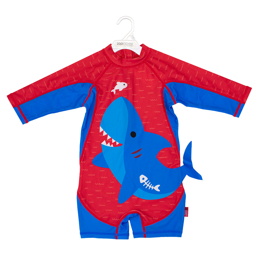 Baby/toddler Rash Guard One Piece Swimsuit - Sherman The Shark