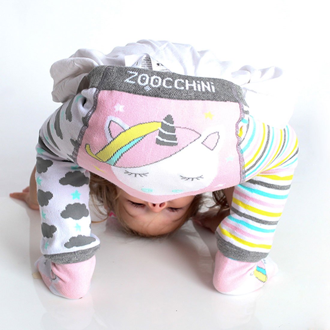 Baby/toddler Crawler Leggings & Socks Set - Allie The Alicorn