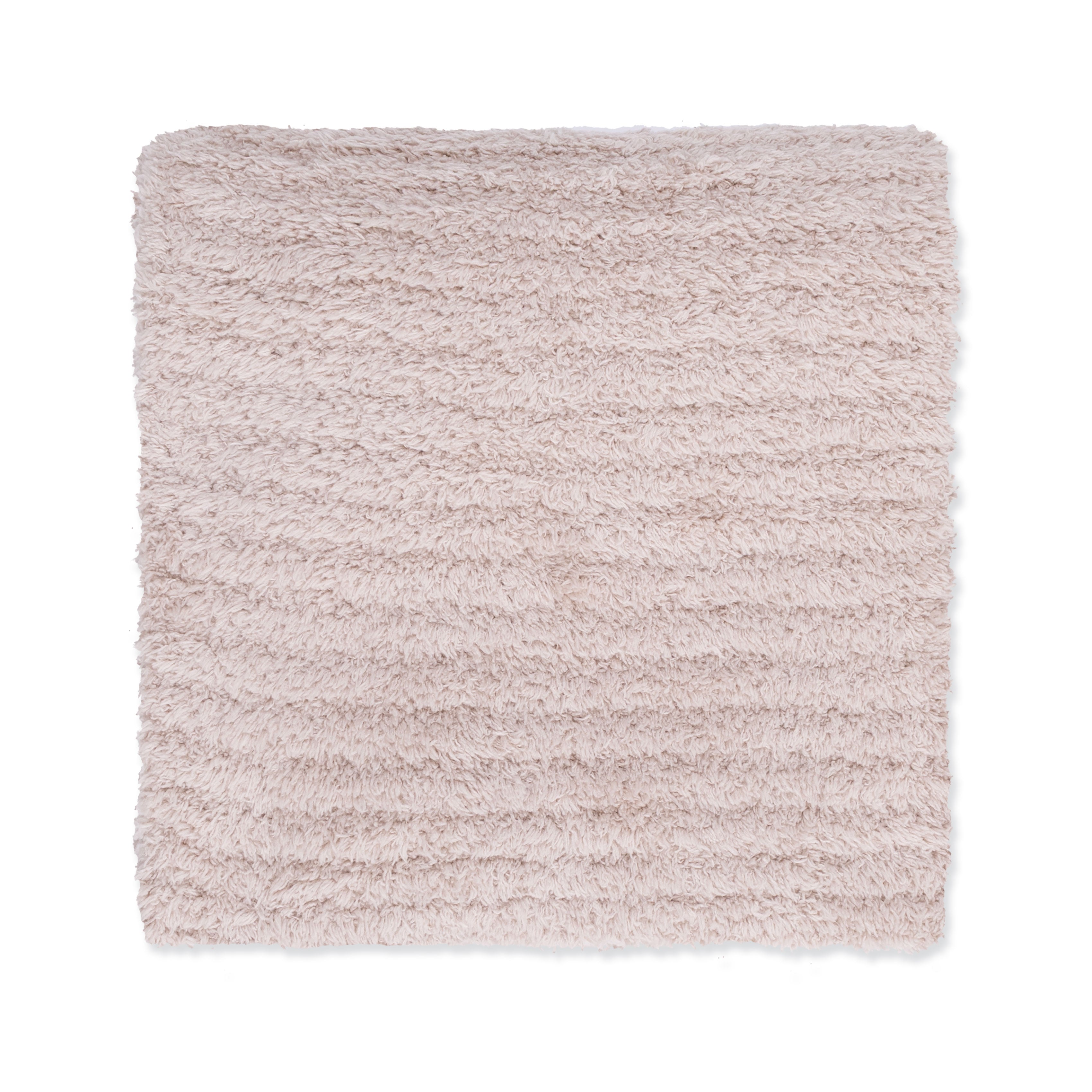 Chenille - Stone Blanket With Striped Texture