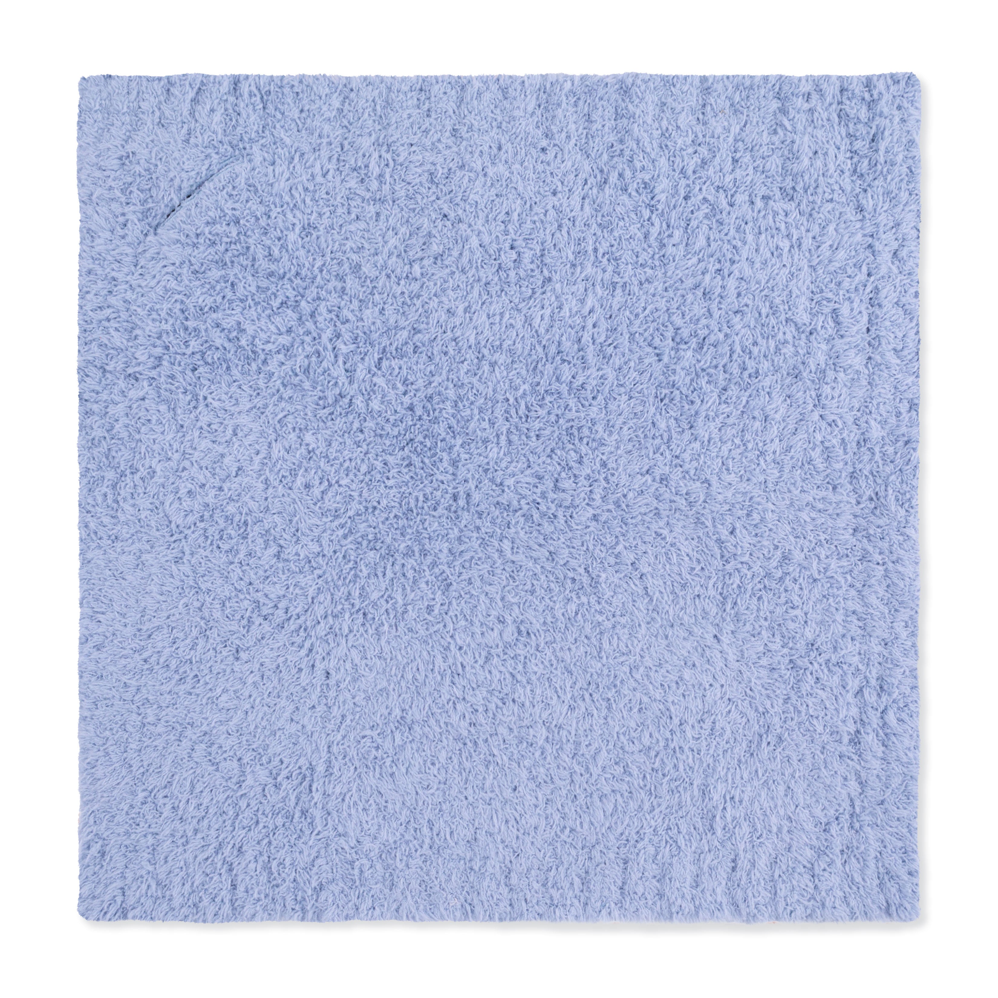 Chenille - Dusty Blue Mini Chenille Pacifier Holder Blanket