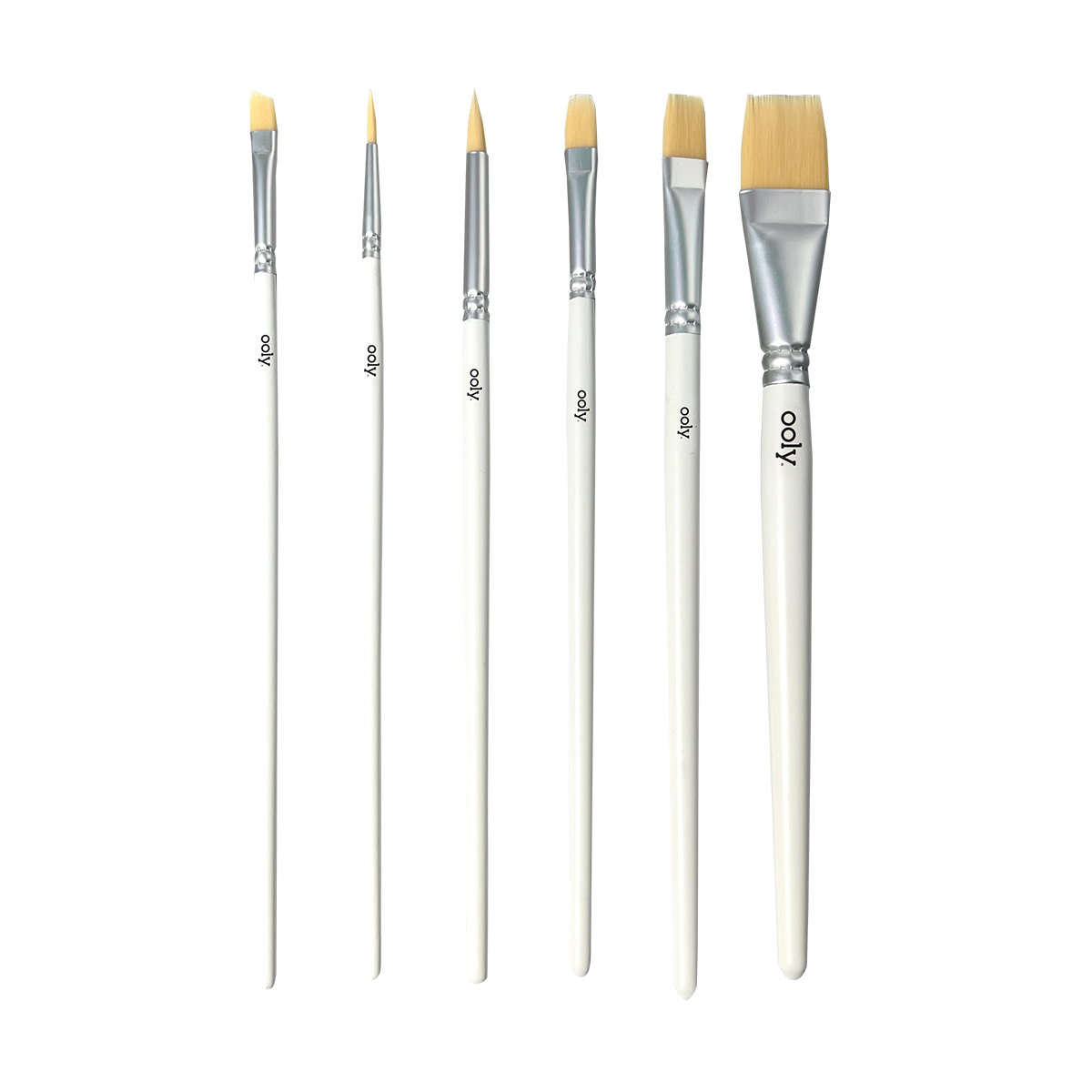 Chroma Blends Watercolor Paint Brushes - Set of 6 by OOLY