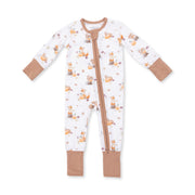Woodland Animals With Pumpkins - Convertible Romper