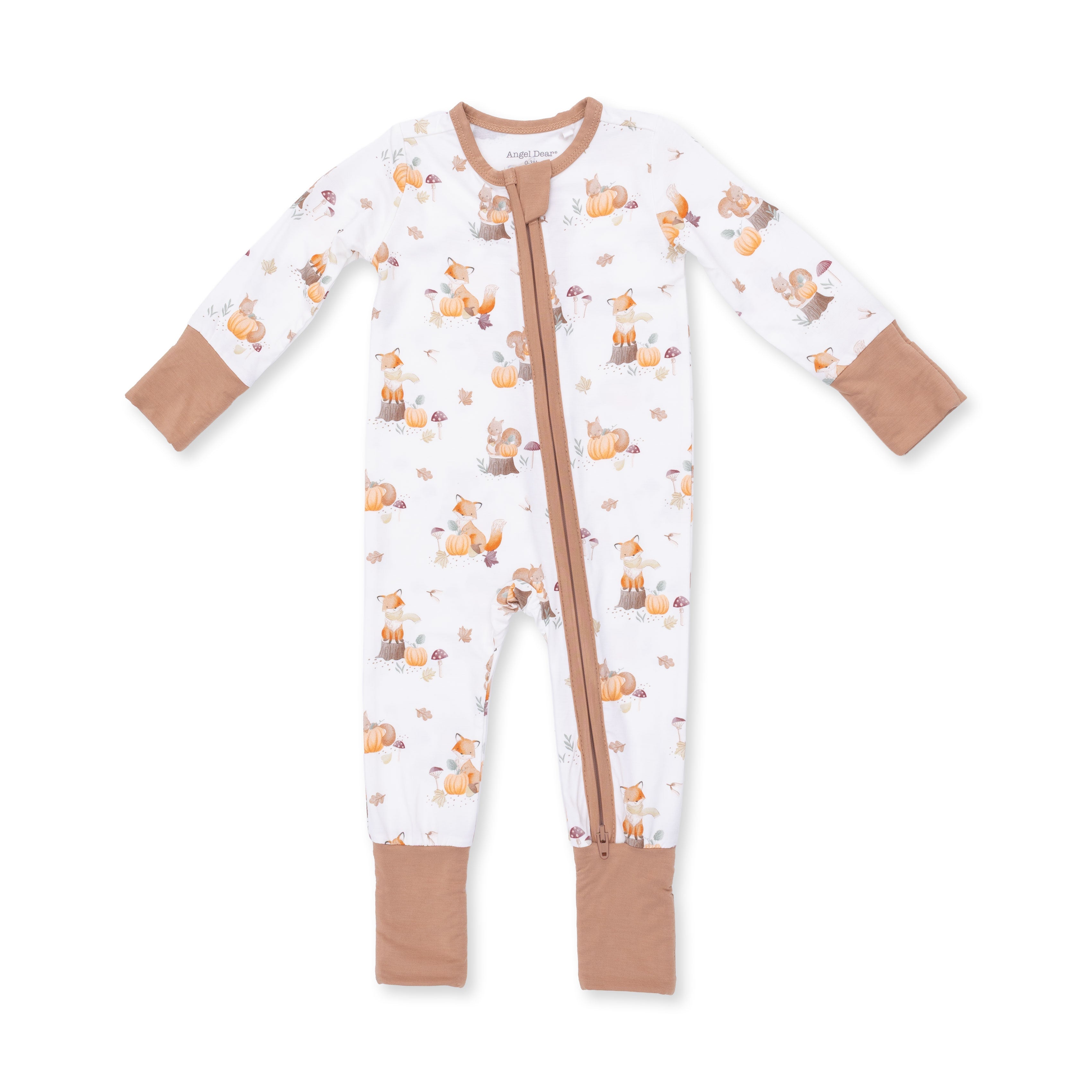 Woodland Animals With Pumpkins - Convertible Romper