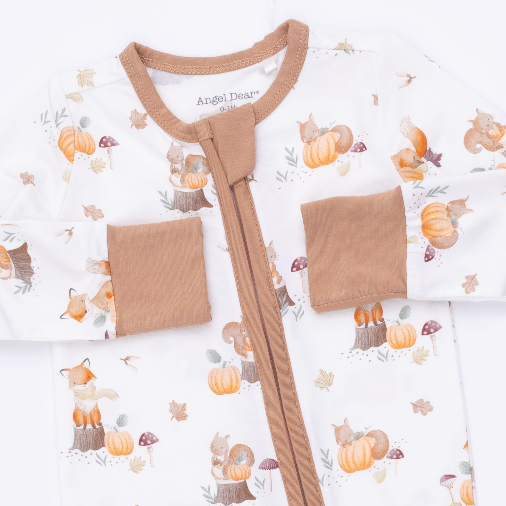 Woodland Animals With Pumpkins - Convertible Romper