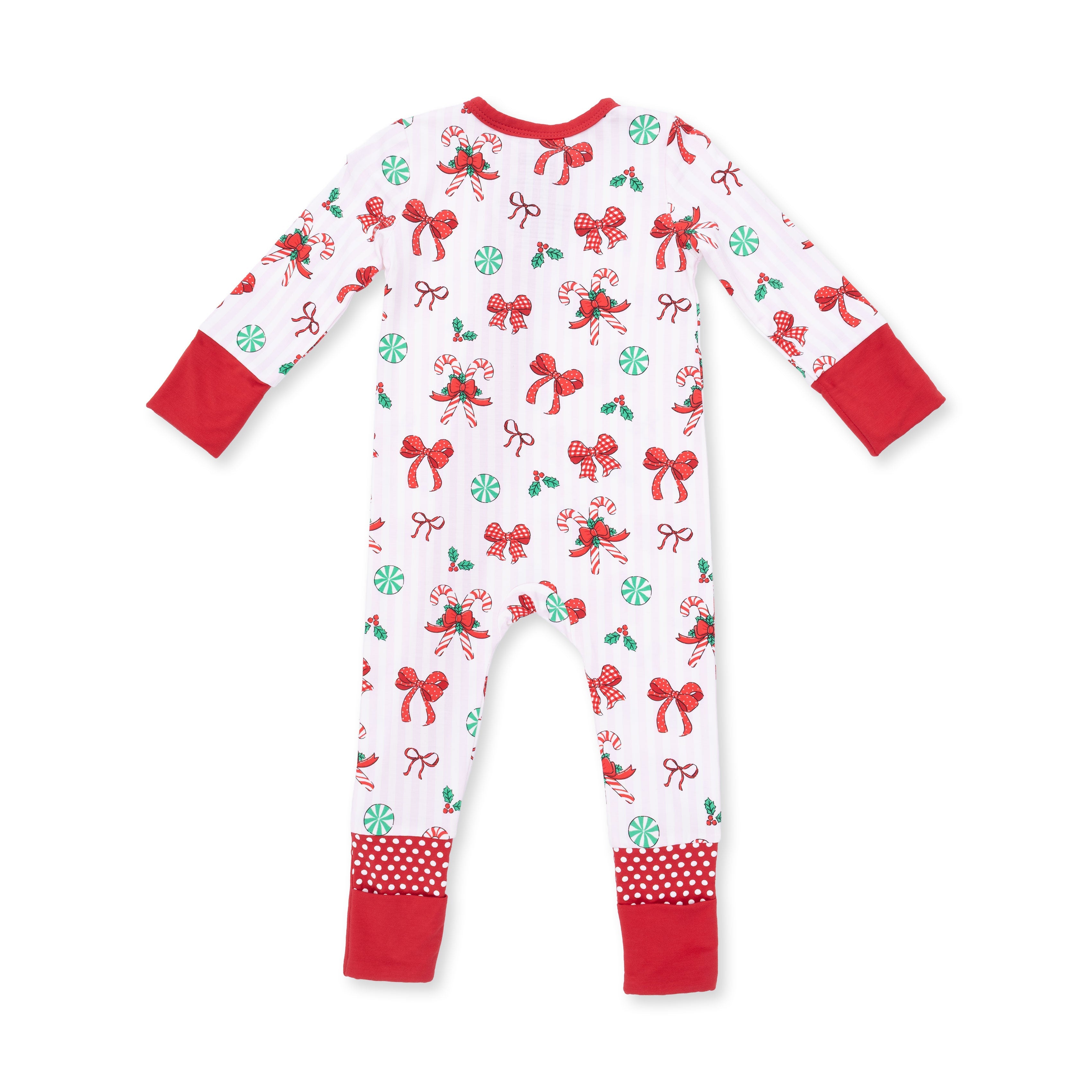 Bows & Candy Canes - Convertible Romper