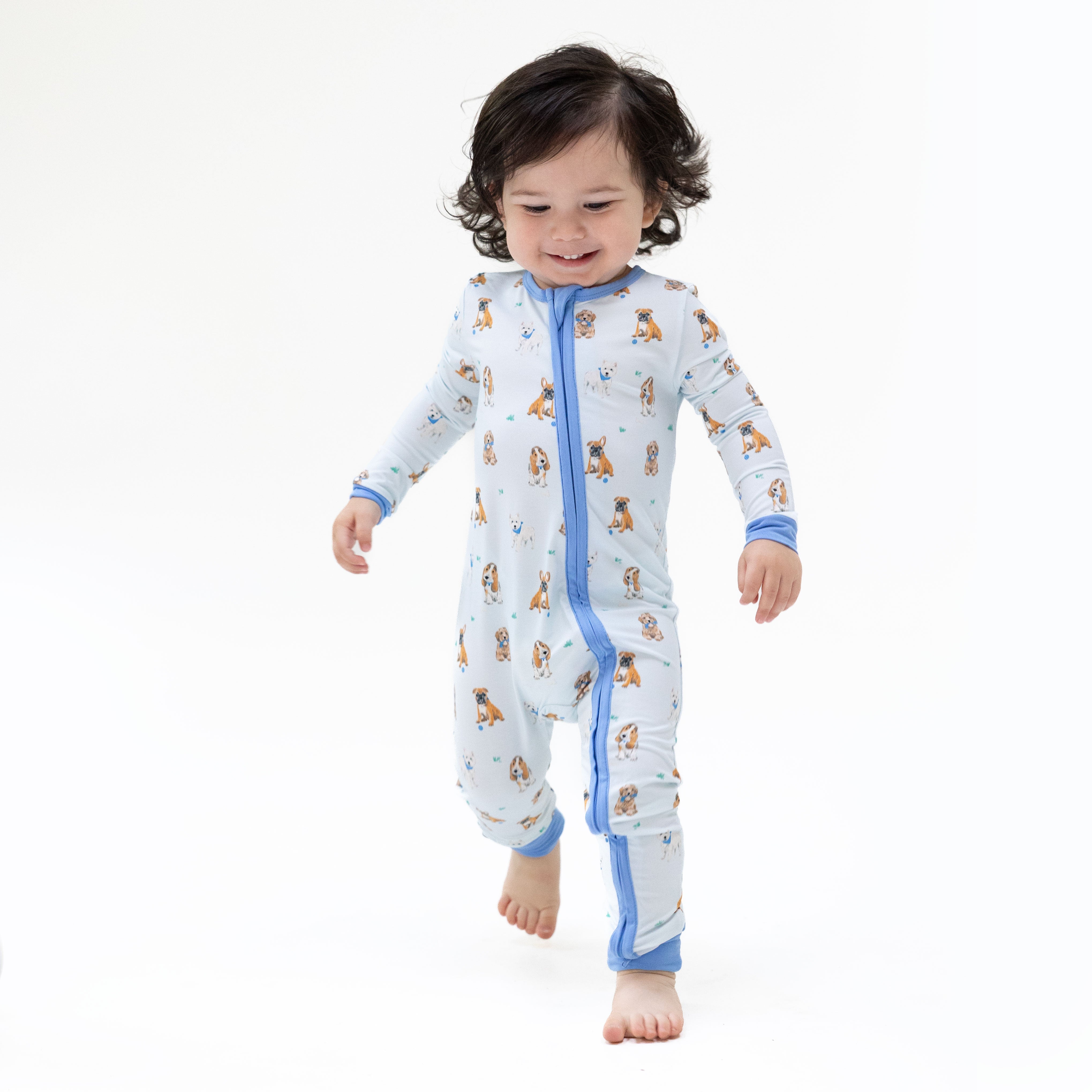 Bestie Dogs Blue - Convertible Romper